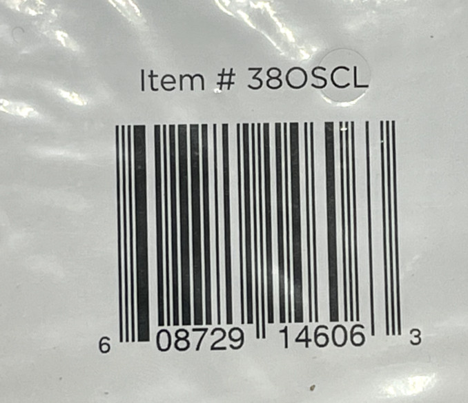 LOT OF 2 PKGS JAM PAPER & ENVELOPE POLY SLEEVES (12 PER PACK) CLEAR 380SCL