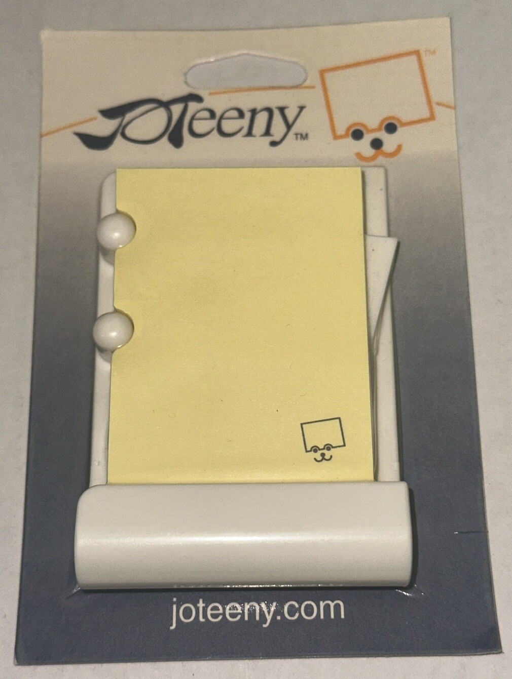 JoTeeny Post-It Note Holder Tray Dispenser Desk Base Unit Magnetic JMAG-003 NOS