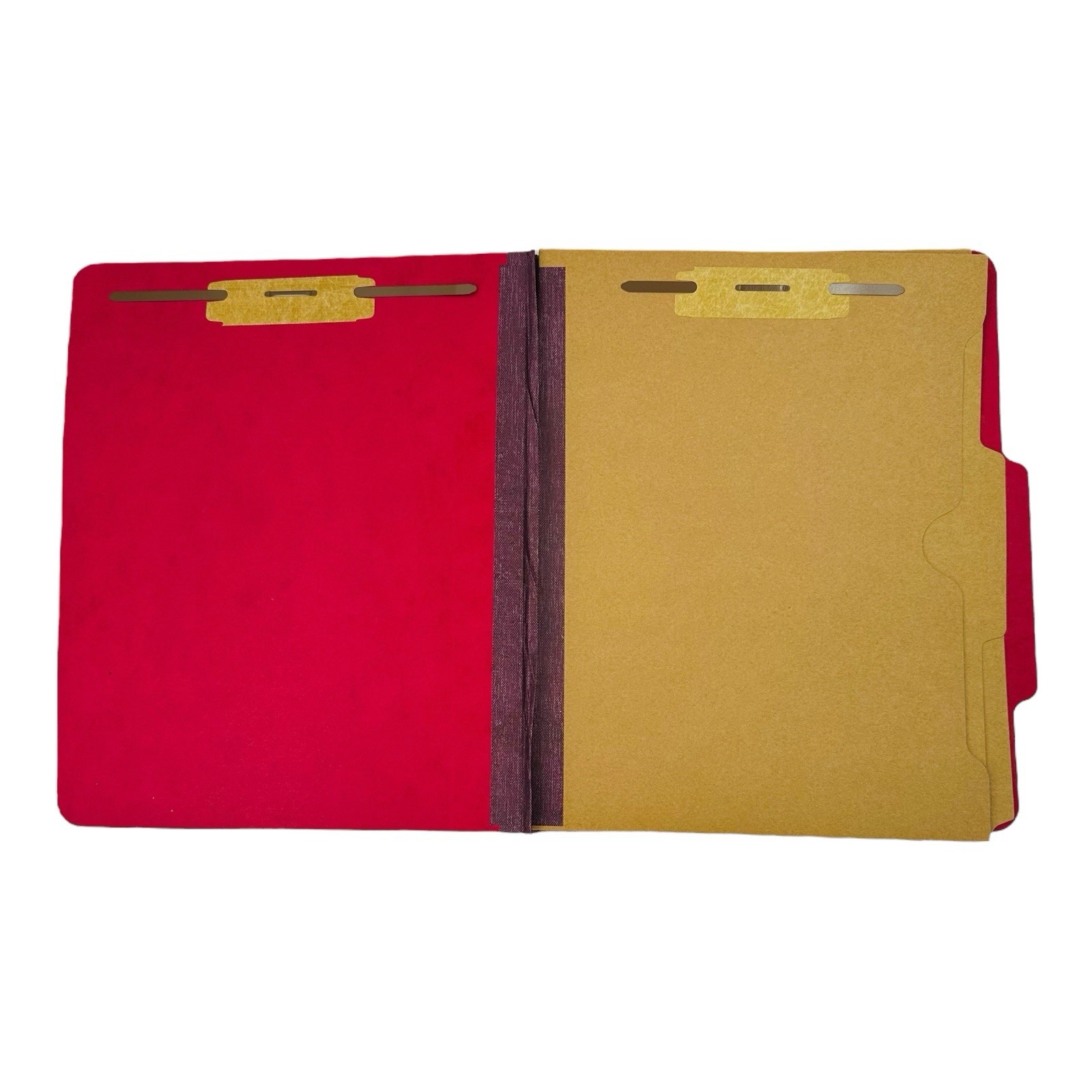 10 Folders Skilcraft Letter Pocket Classification Folders 6 Section Red *Read*