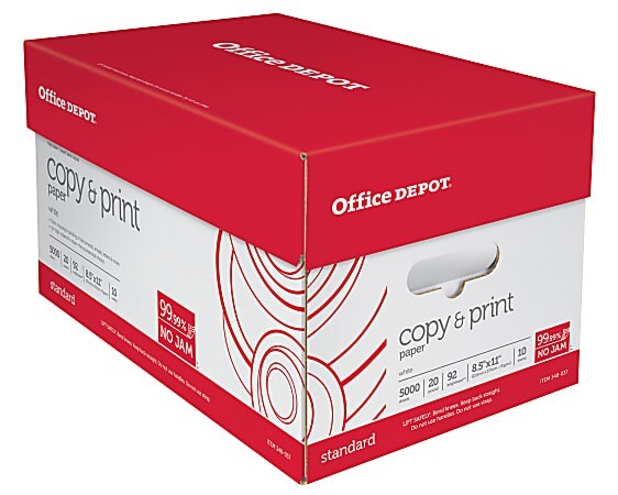 Pen+Gear Printer Copy Paper 8.5 x 11 White 10 Ream 5000 sheets 92 bright 20 lb