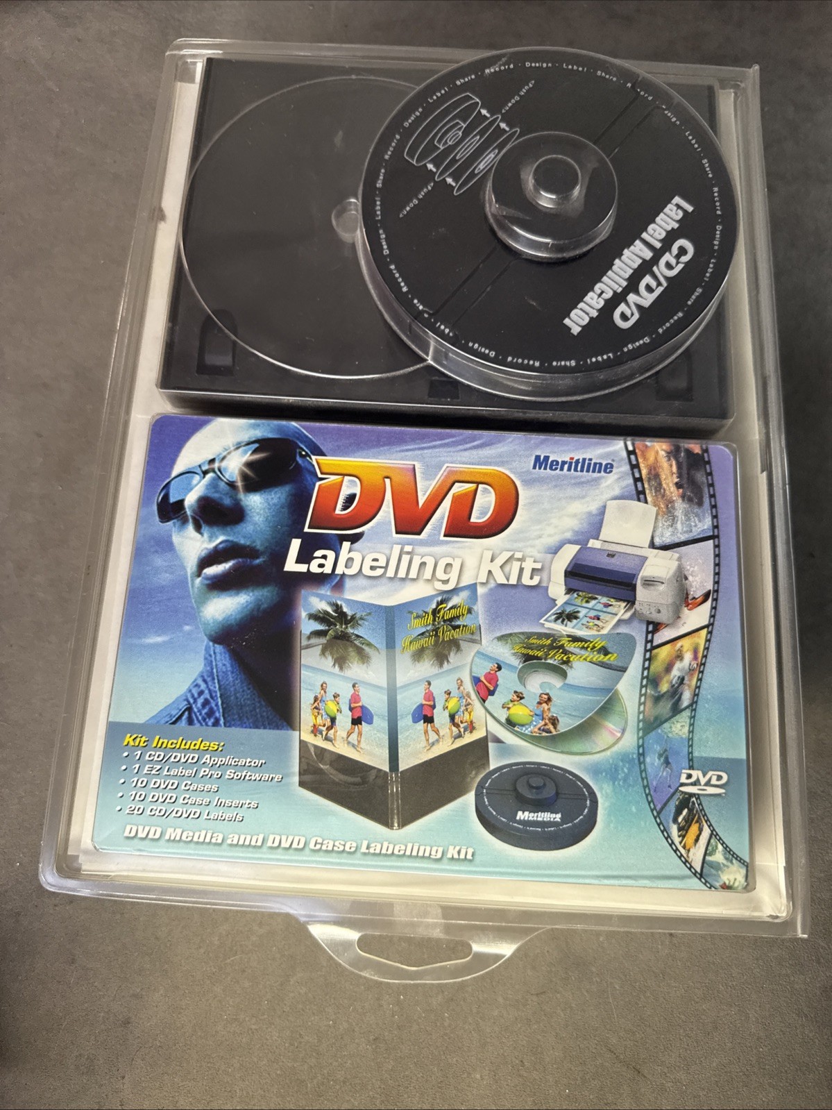 Meritline DVD Labeling Kit DVD Media And Case Labeling Kit New