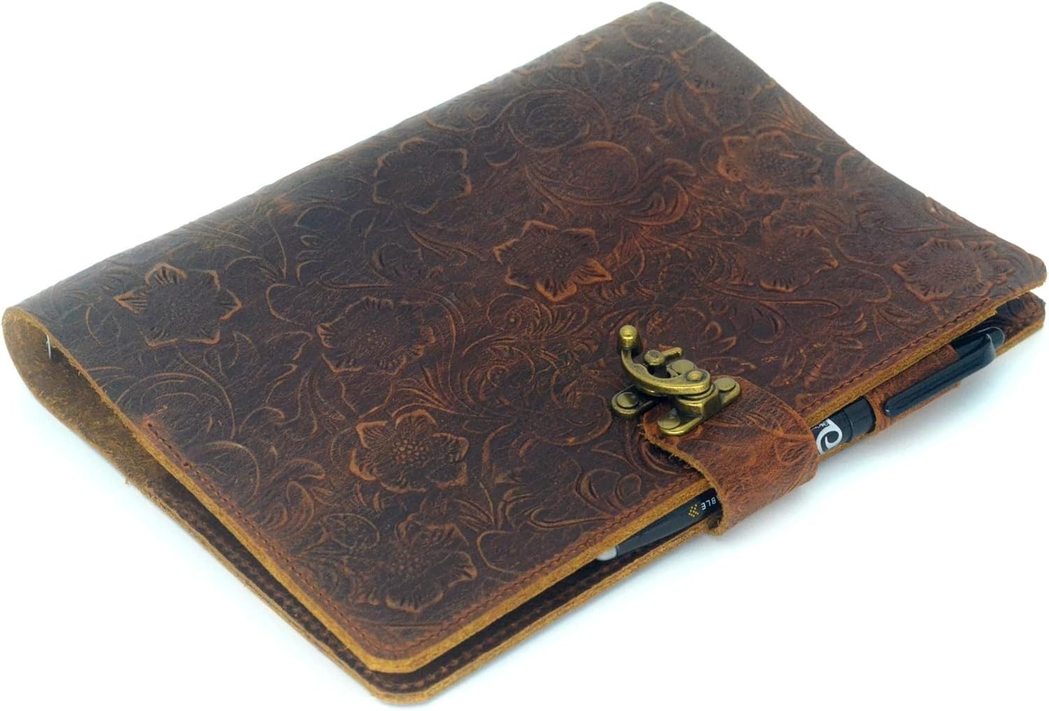 Leather A4 3 Ring 8.5″X11″Binder Organizer Holder Writing Portfolio Multi