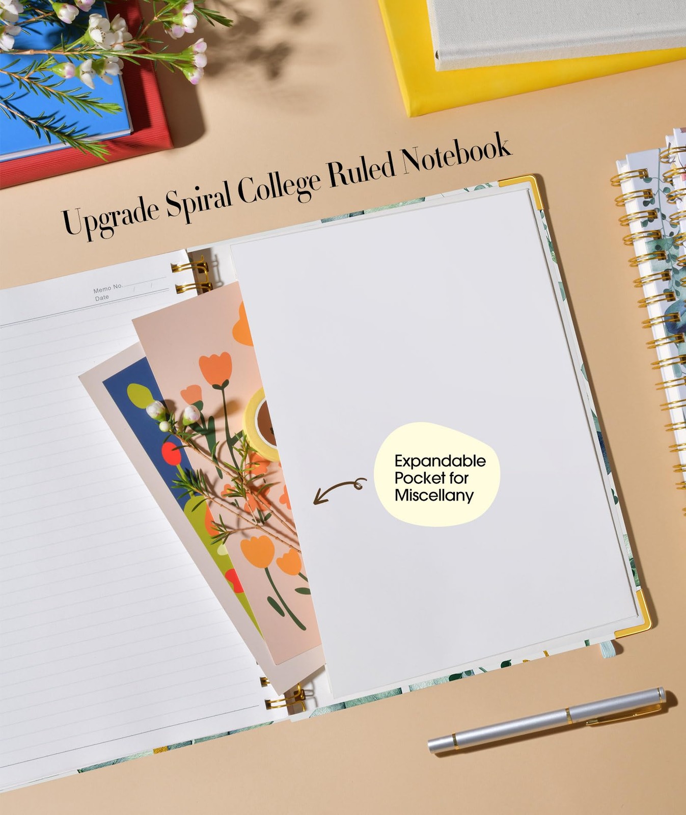 Aesthetic Spiral Notebook Journal for , 160 Pages Lined Notebooks 5.75” x 8.3…