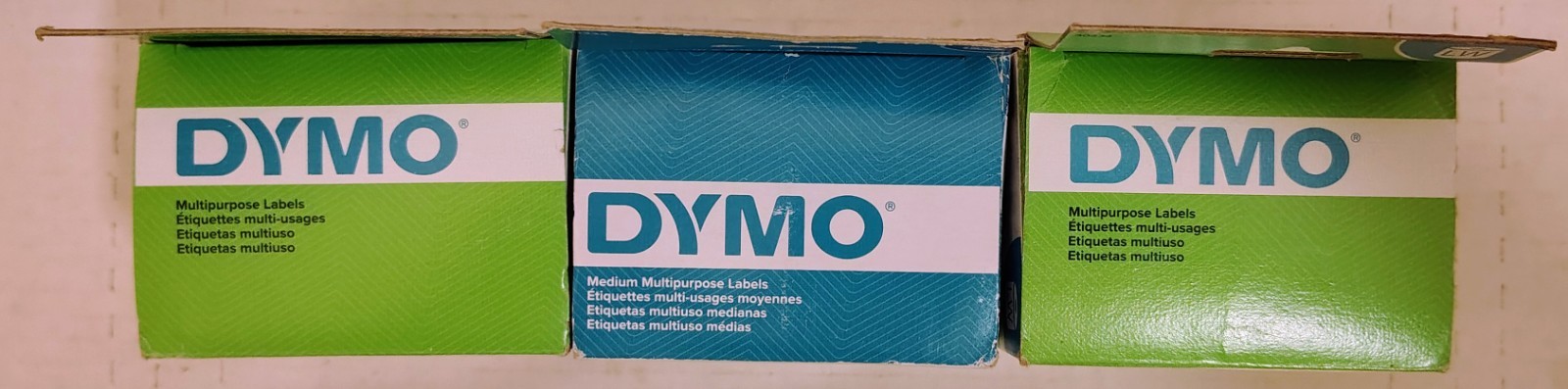Dymo #30334 2-1/4″ x 1-1/4″ Multipurpose Labels Set of 3 NEW in box FREE SHIP
