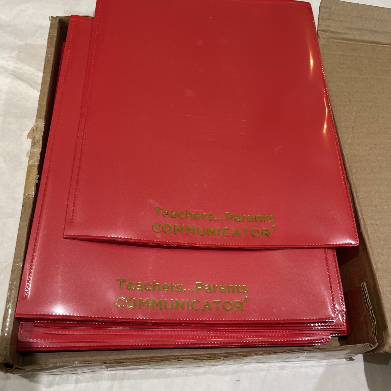 Qty 23 New Nicky’s Folder® English Communicator, Parent-Teacher Folder Red