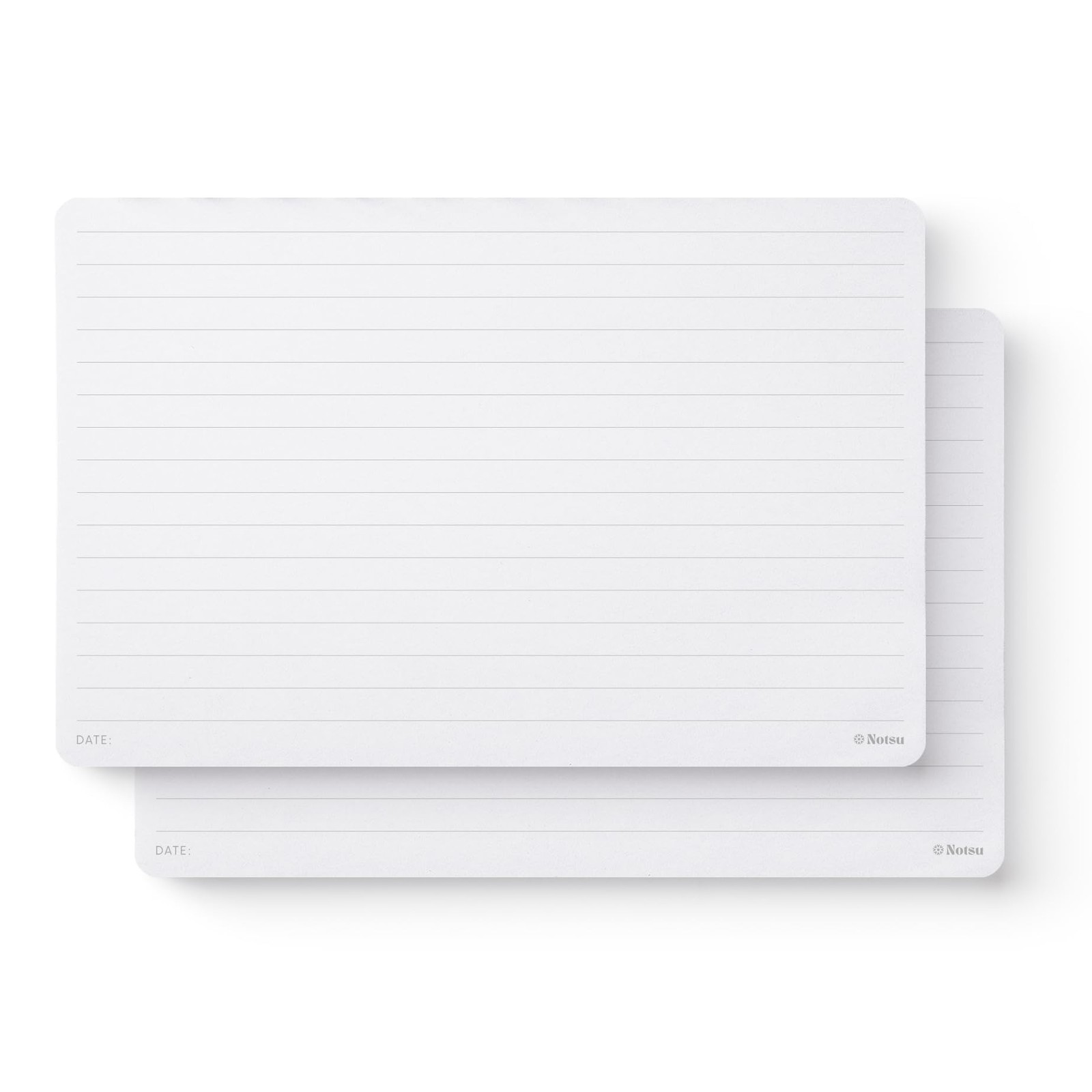 Lined Desk Notepad 2 Pack | Minimalist Ruled Memo Pads with Premium Thick , S…