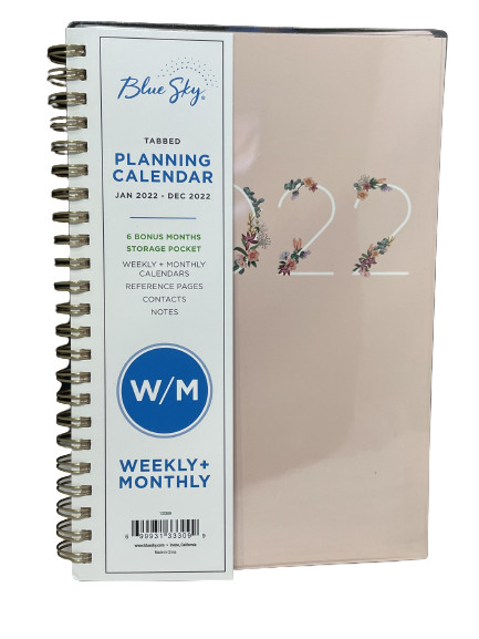 2022 Blue Sky Ashlyn Weekly/Monthly Safety Wirebound Planner 5″ x 8″