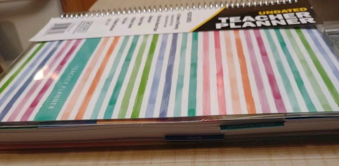 Global Printed Products Undated Teacher Planner 52 Weeks w/Stickers