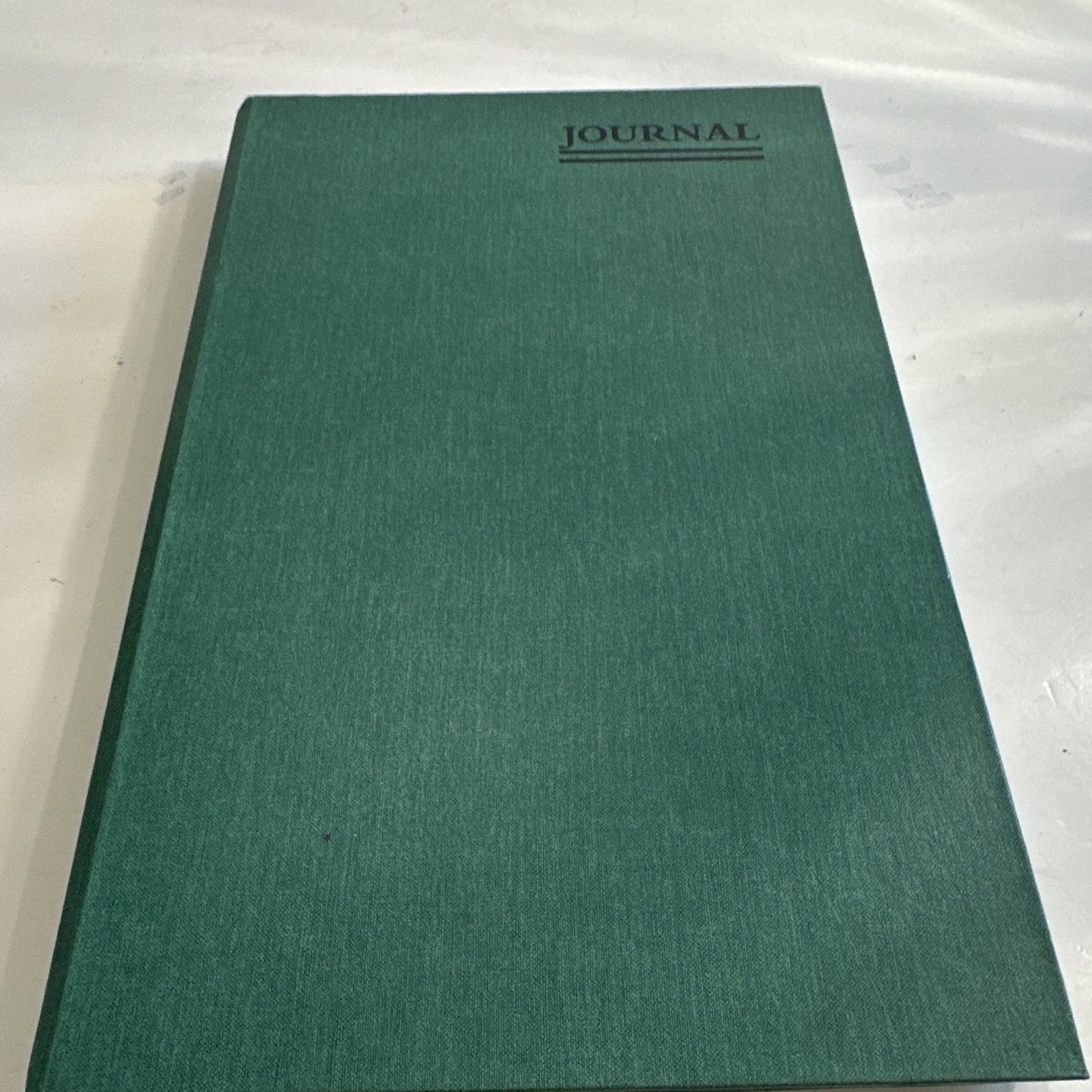 National 56-132 Green Cloth Hardcover Journal Record Book, Numbered Pages