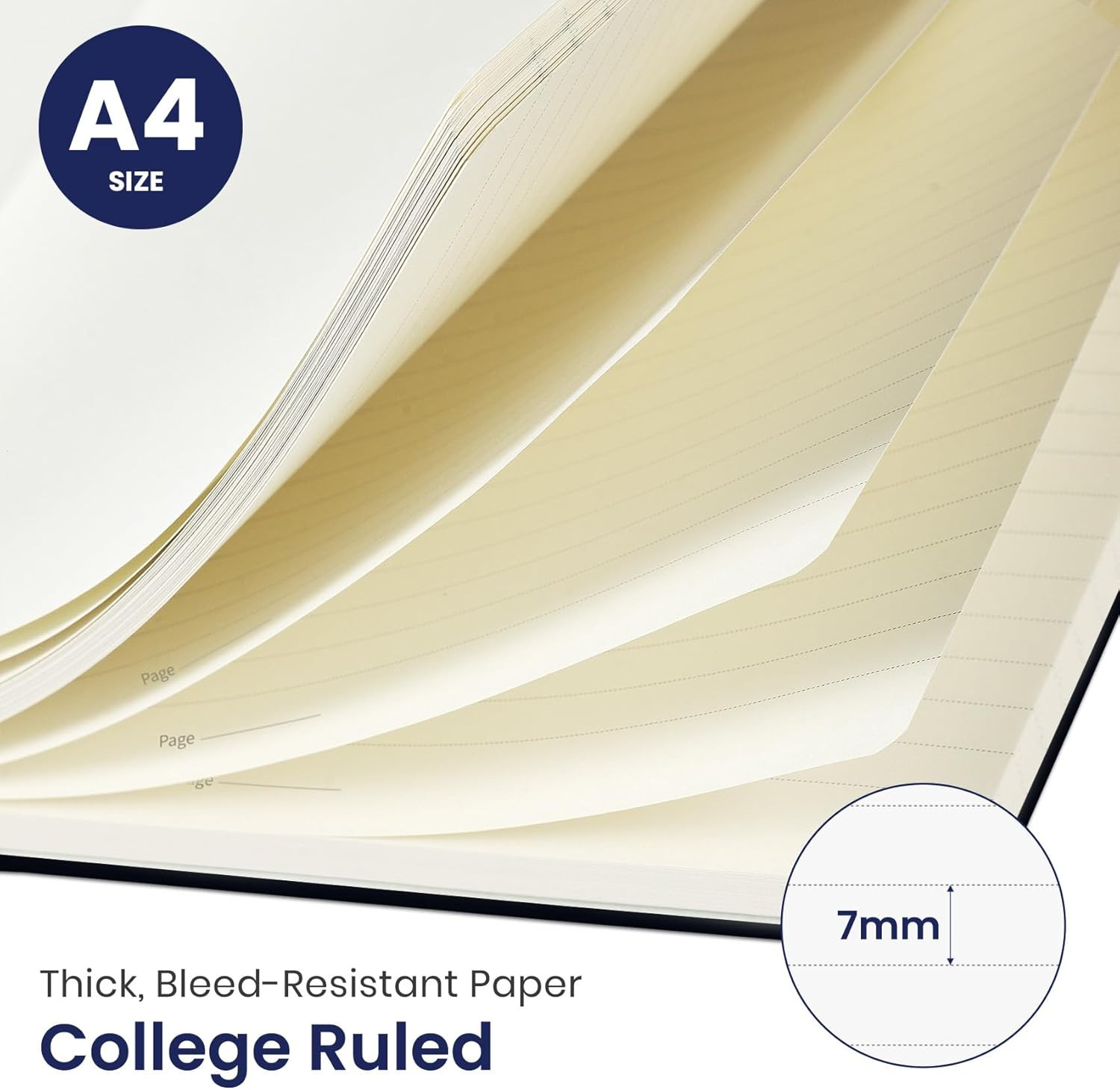 Large Spiral Lined Journal for Women, 8.5″ x 11″ Notebooks for Work Collge Ruled