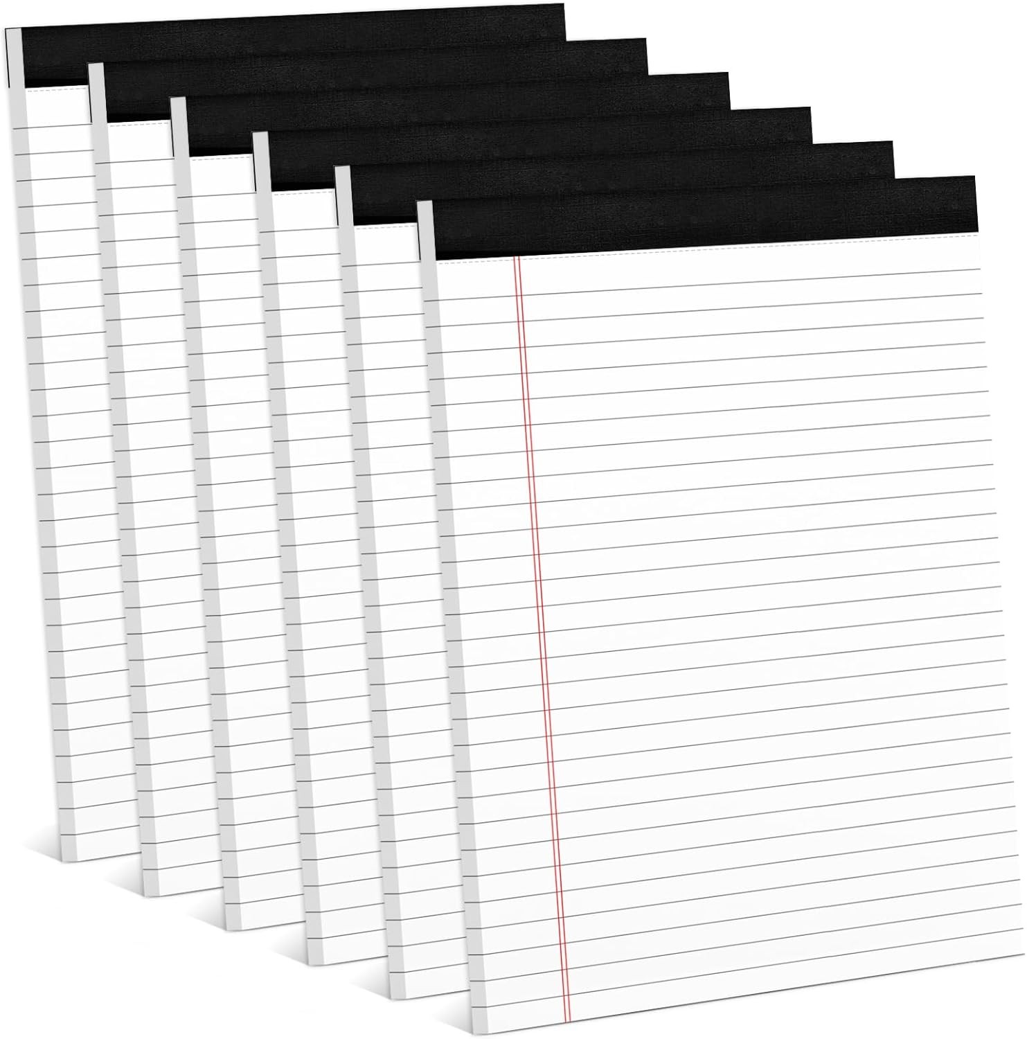 Legal Notepads, 8.5 x 11 Pads of Paper, 6 Pack Paper Tablets 8-1/2 x 11,
