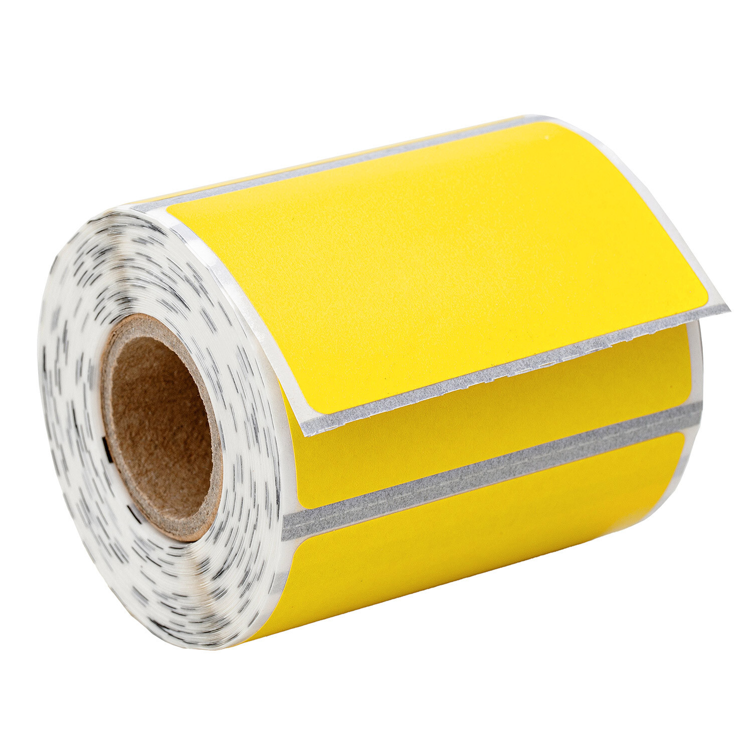 2″x1.25″ Direct Thermal YELLOW Labels, 0.75″ Core for Mobile Printers, 6 Rolls