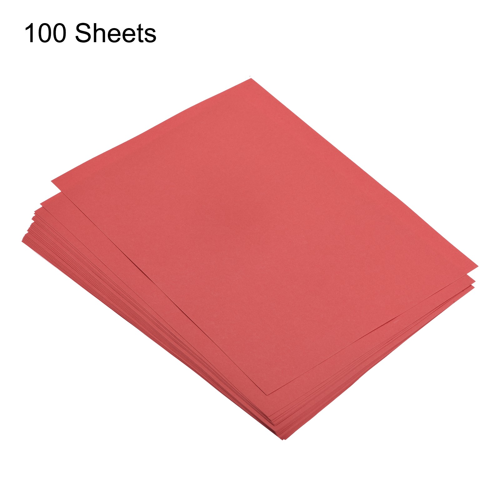 100 Sheets Colored Copy Paper 8.3 x 5.8 Inch 80gsm Bright Red