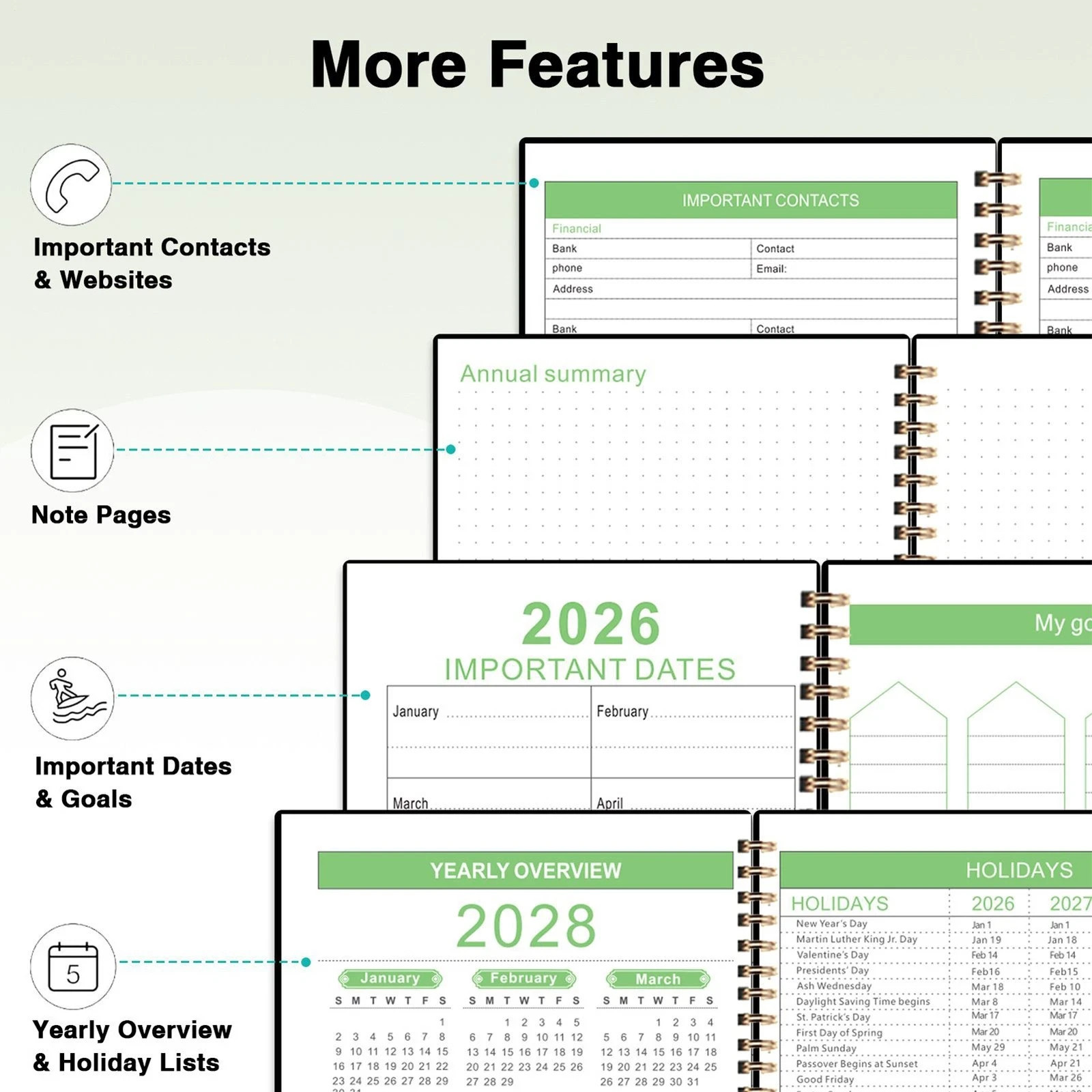 2026-2028 Monthly Planner 3 years: 36 Months, January 2026 to December 2028 NEW