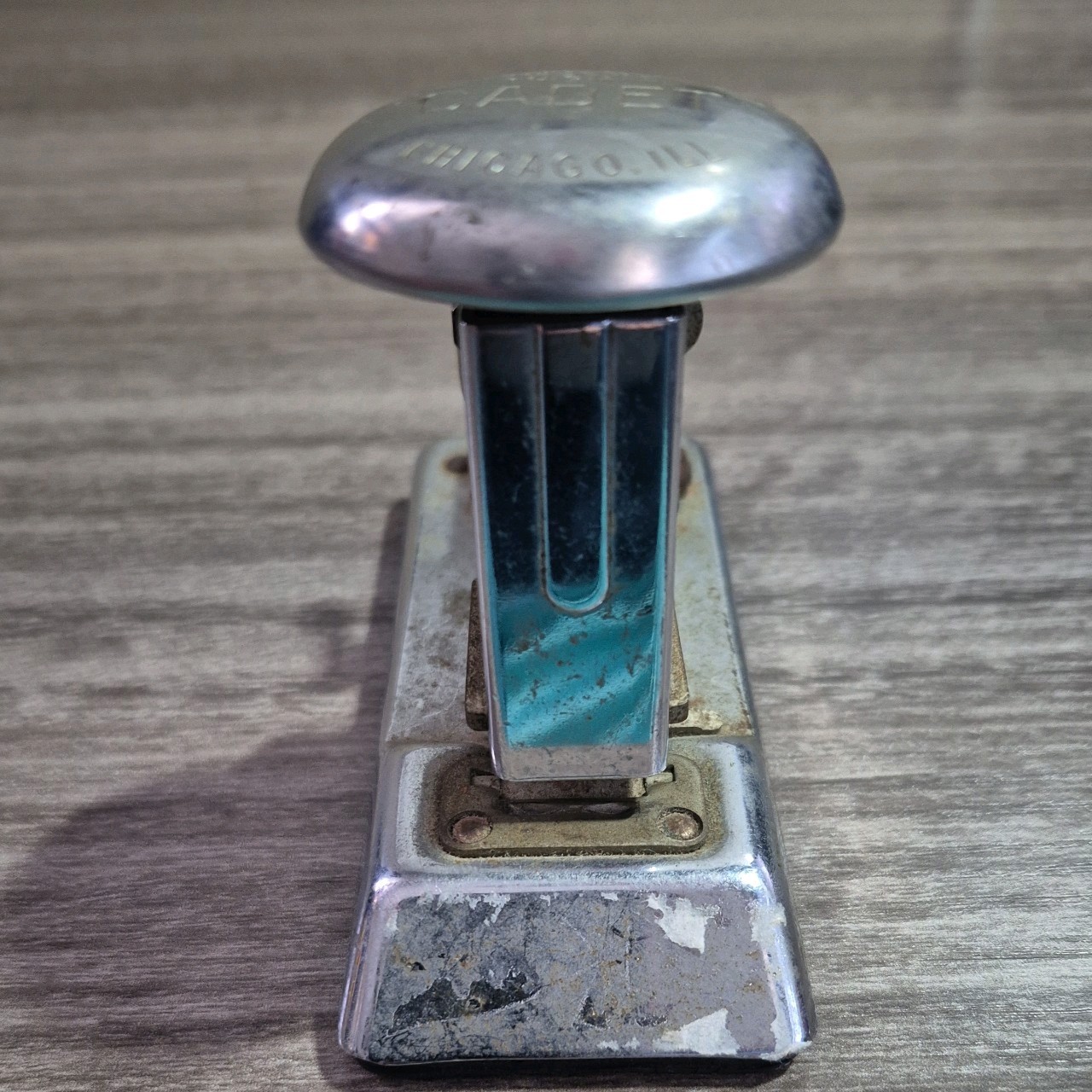 Vintage Stapler Cadet 302 Ace Fastener Corp Chicago USA Deco Tested/Works