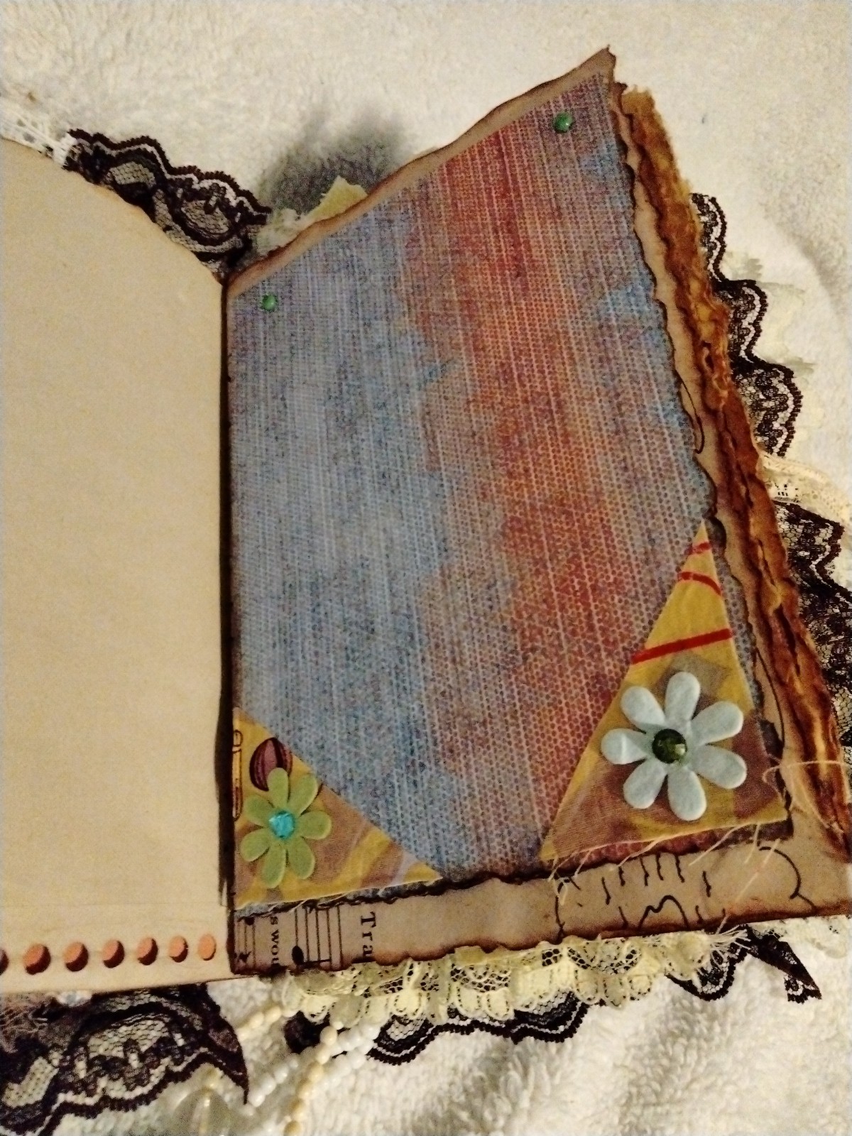 Handmade Hard Covered ” Friend ” Junk Journal