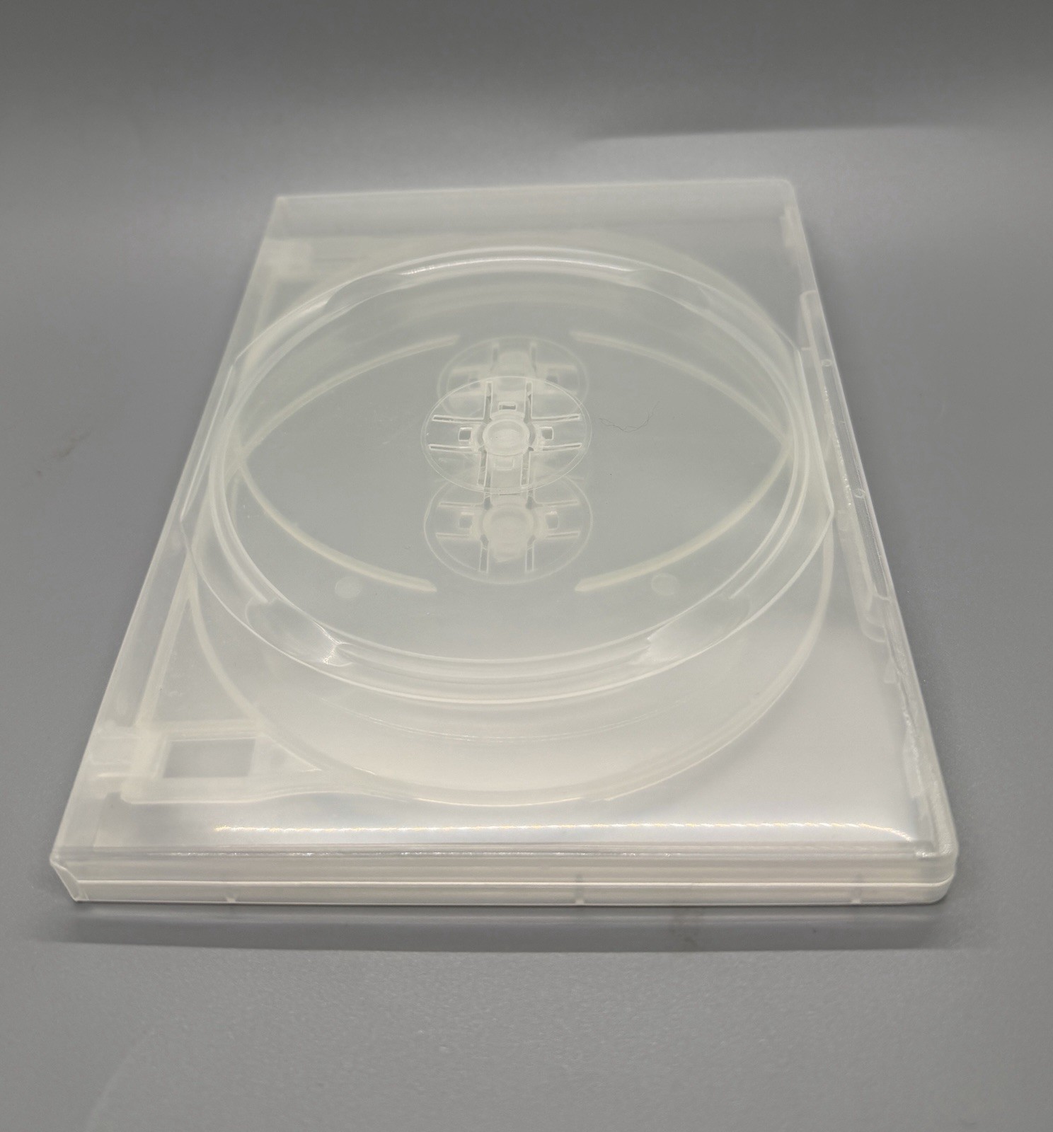 5 NEW SUPER CLEAR SLIM 14MM QUAD MULTI-4 DVD CASE MOVIE BOX, JM4