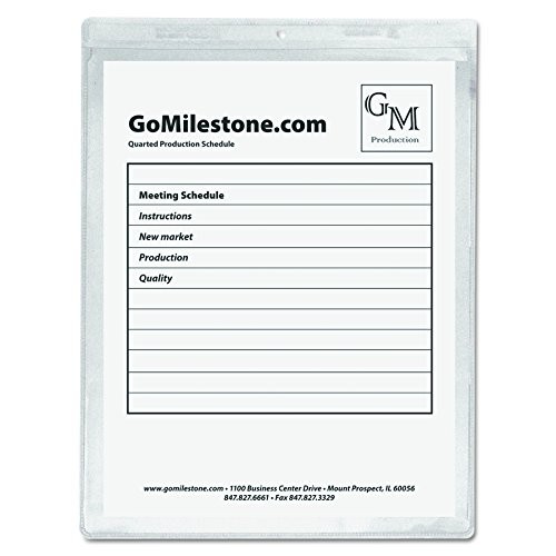C-Line Vinyl Shop Ticket Holders, 9 x 12 Inches and 8.5 x 11 Inches, 50 per Box