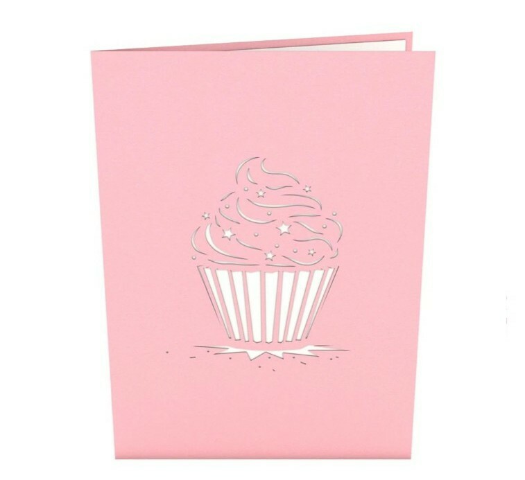 Lovepop – CUPCAKE- 3D Pop-Up Greeting Card. Brand New!!