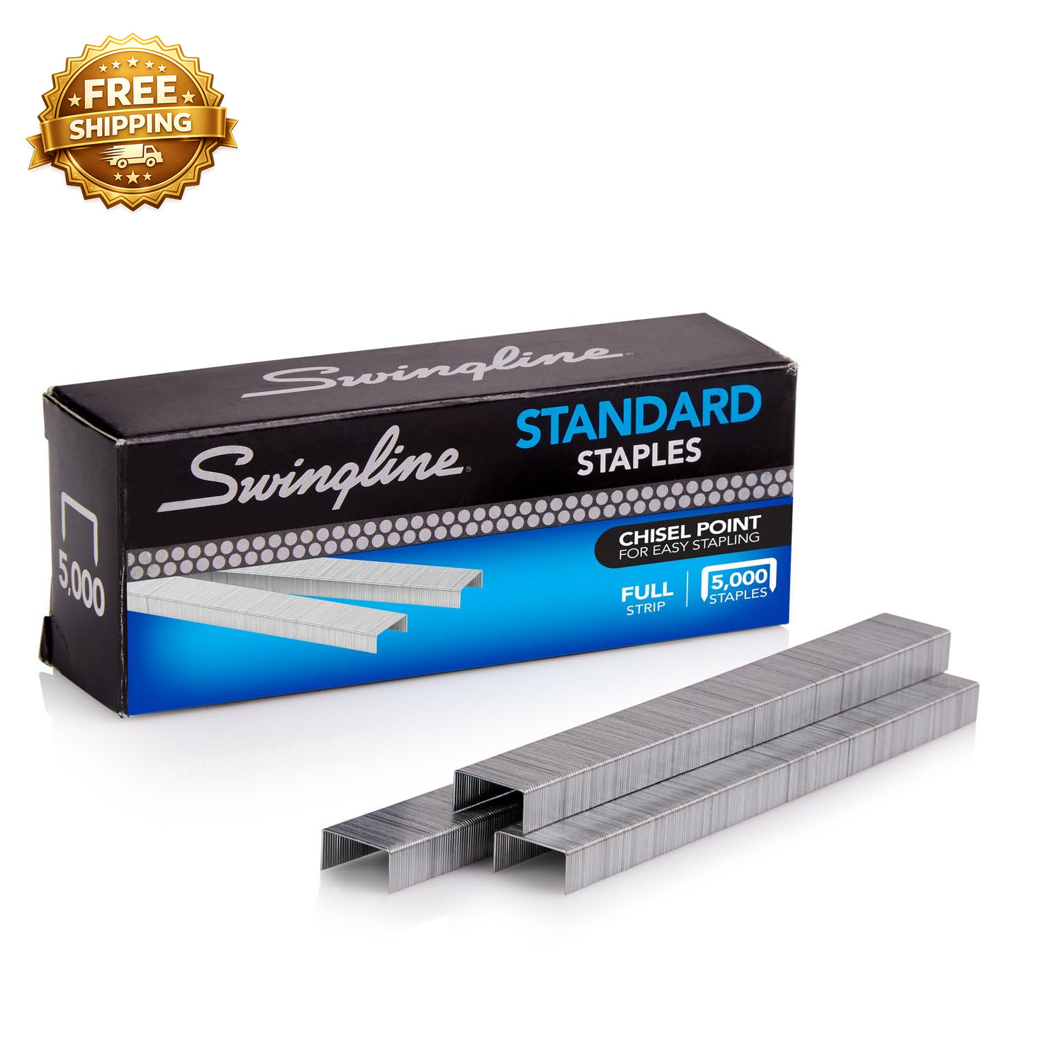 1/4 Inch Full Strip Staples 5 000 Count Standard Office Stapler Refills