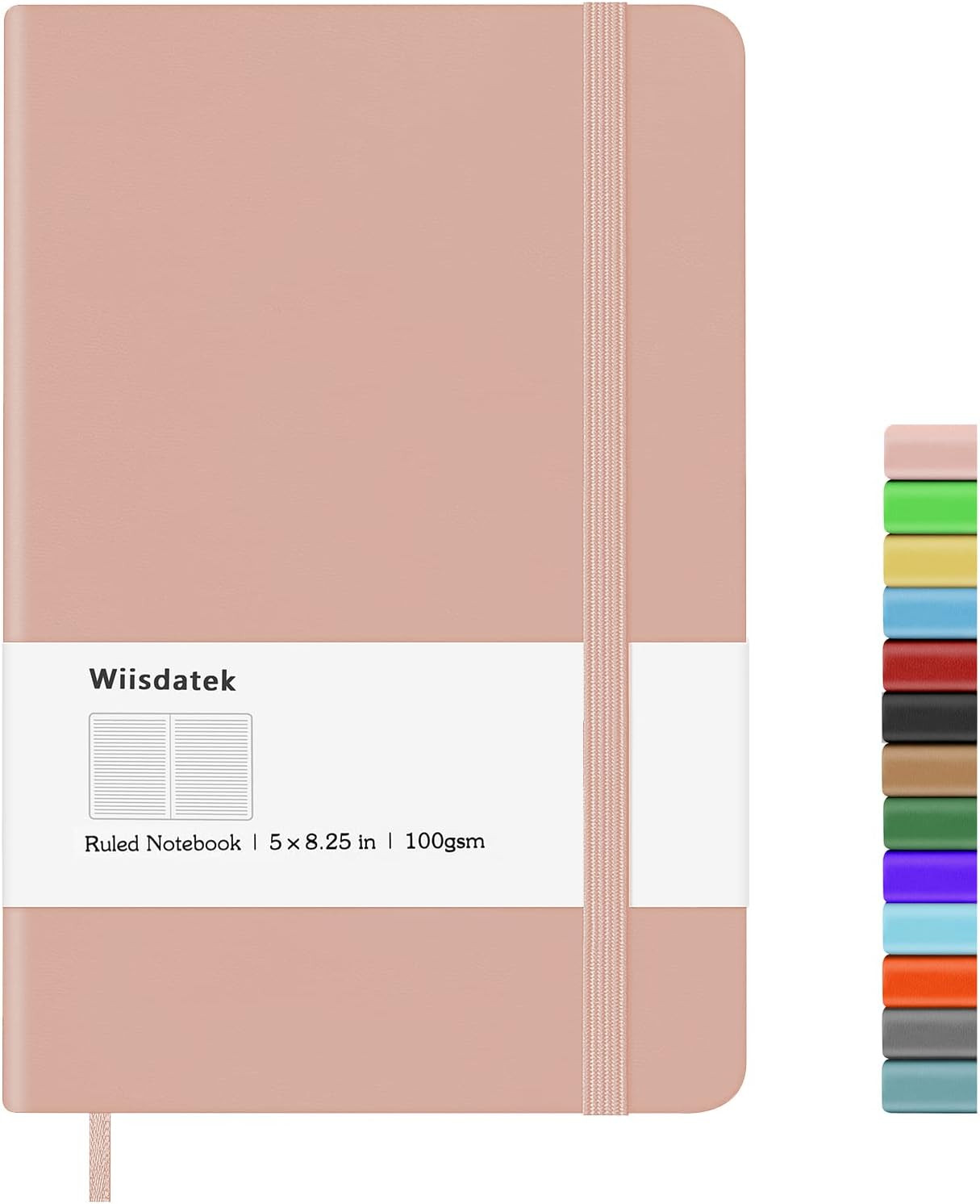 Notebook Journal, Lined Hard Cover,100Gsm Premium Thick Paper with Inner Pocket