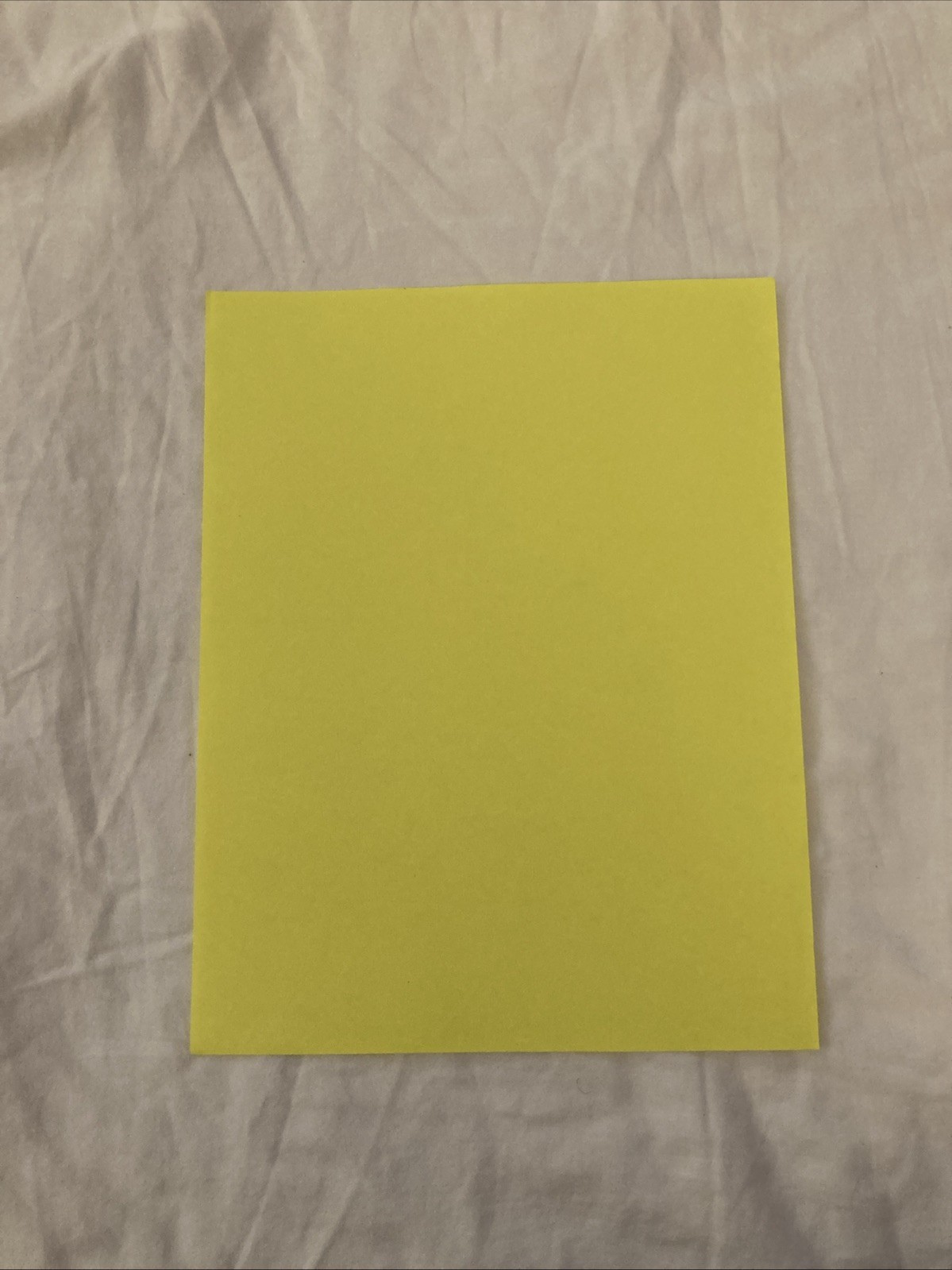 Unbranded 11”x8.5” Copier Paper | Neon Yellow | 1 Sheet Only