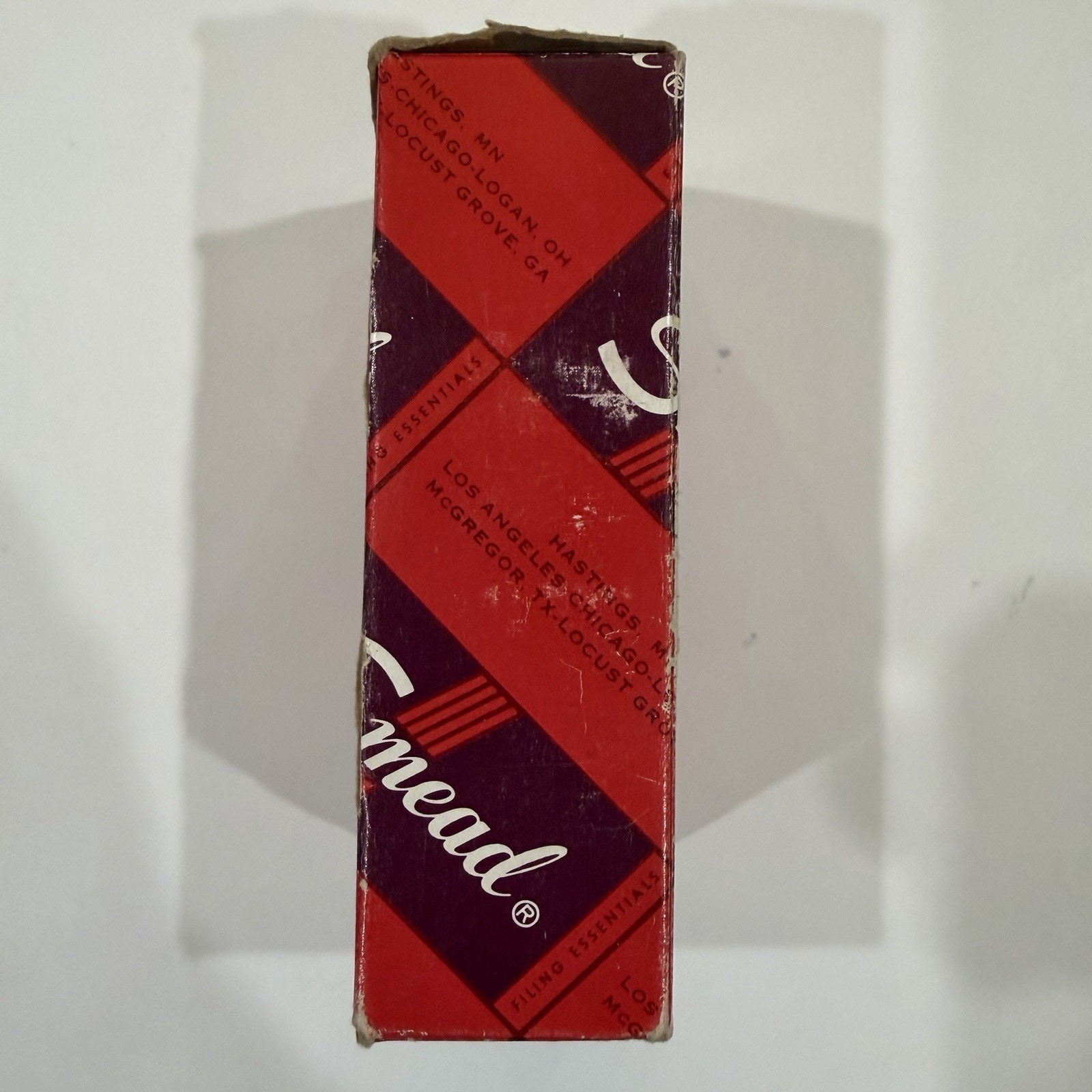 VINTAGE-Smead 5HT 1/5 Cut Metal Folder Label Tabs-Made USA-SET OF 12 in OG Box
