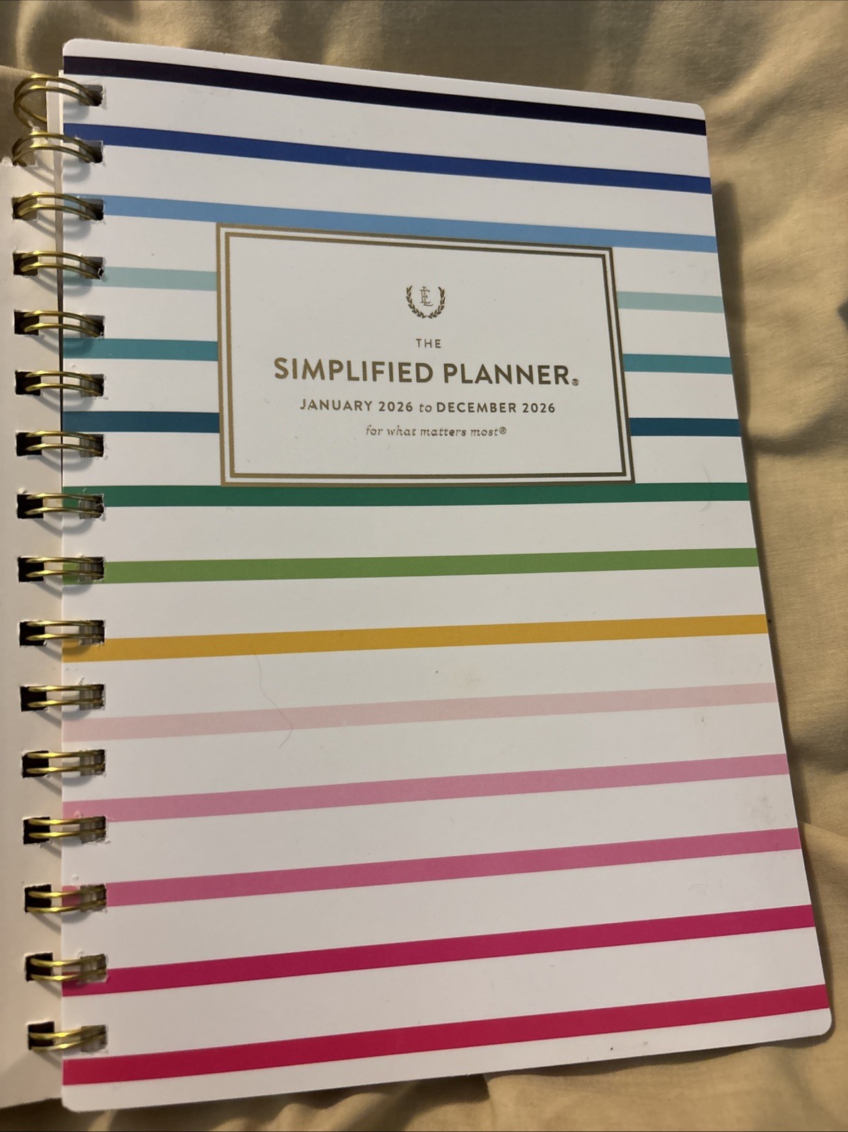 Emily Ley Simplified 2026 Calendar Planner Weekly New Year Fashion Colorful Stri