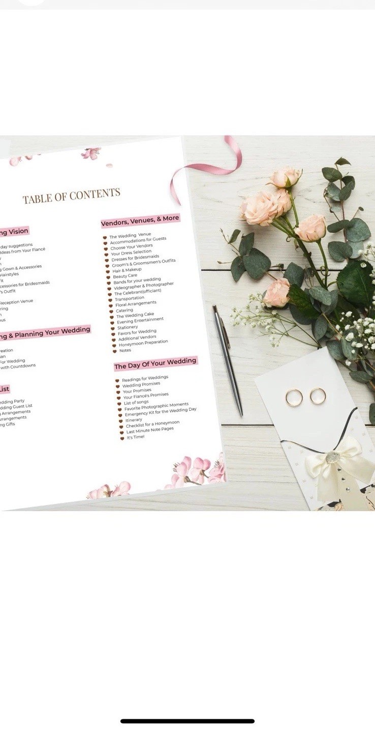 Wedding Planner for Bride 9″ x 11″ – Wedding Planning Book & Organizer