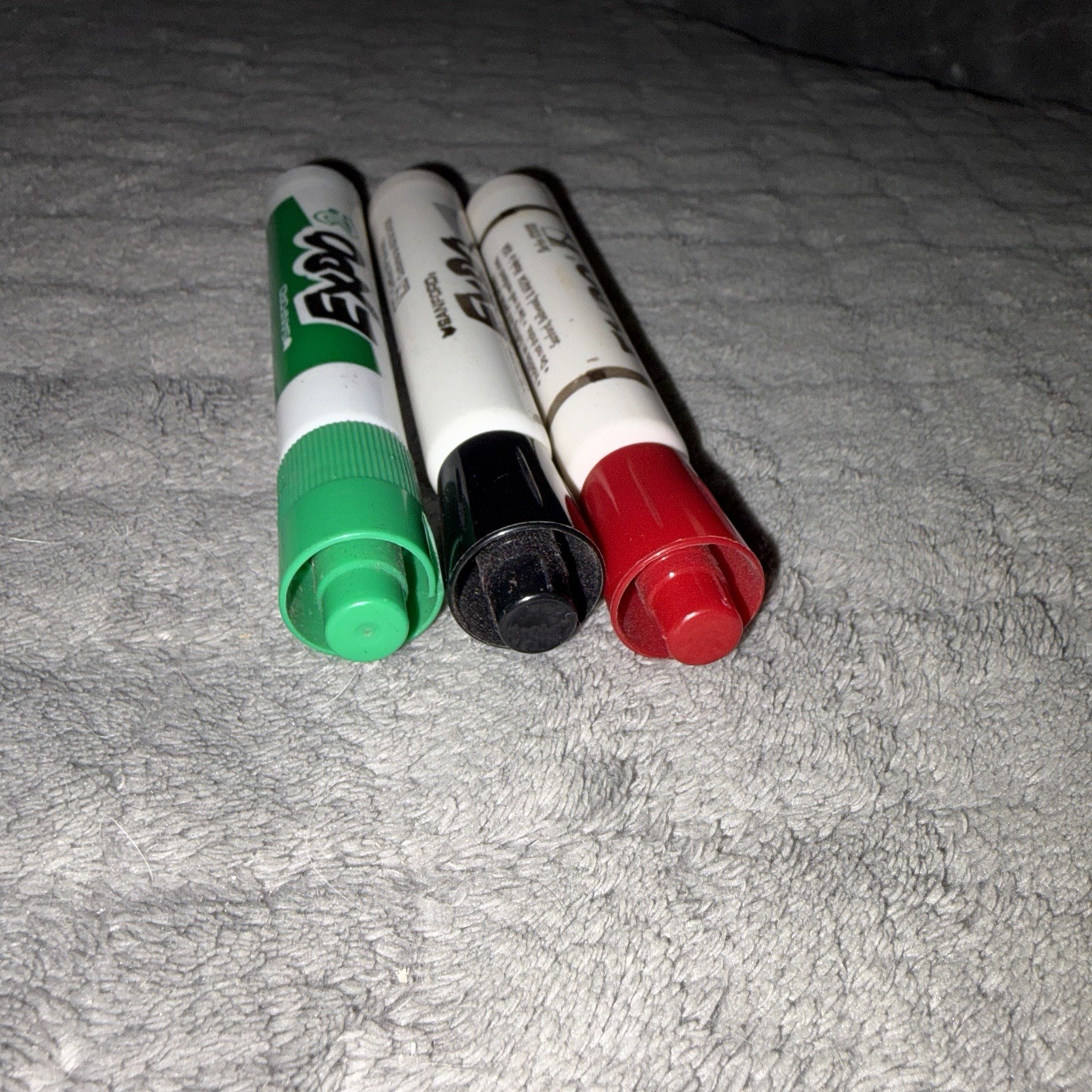 3 VTG Sanford Expo 2 Dry Erase Markers Original Lot Red Green Chisel USA Smelly