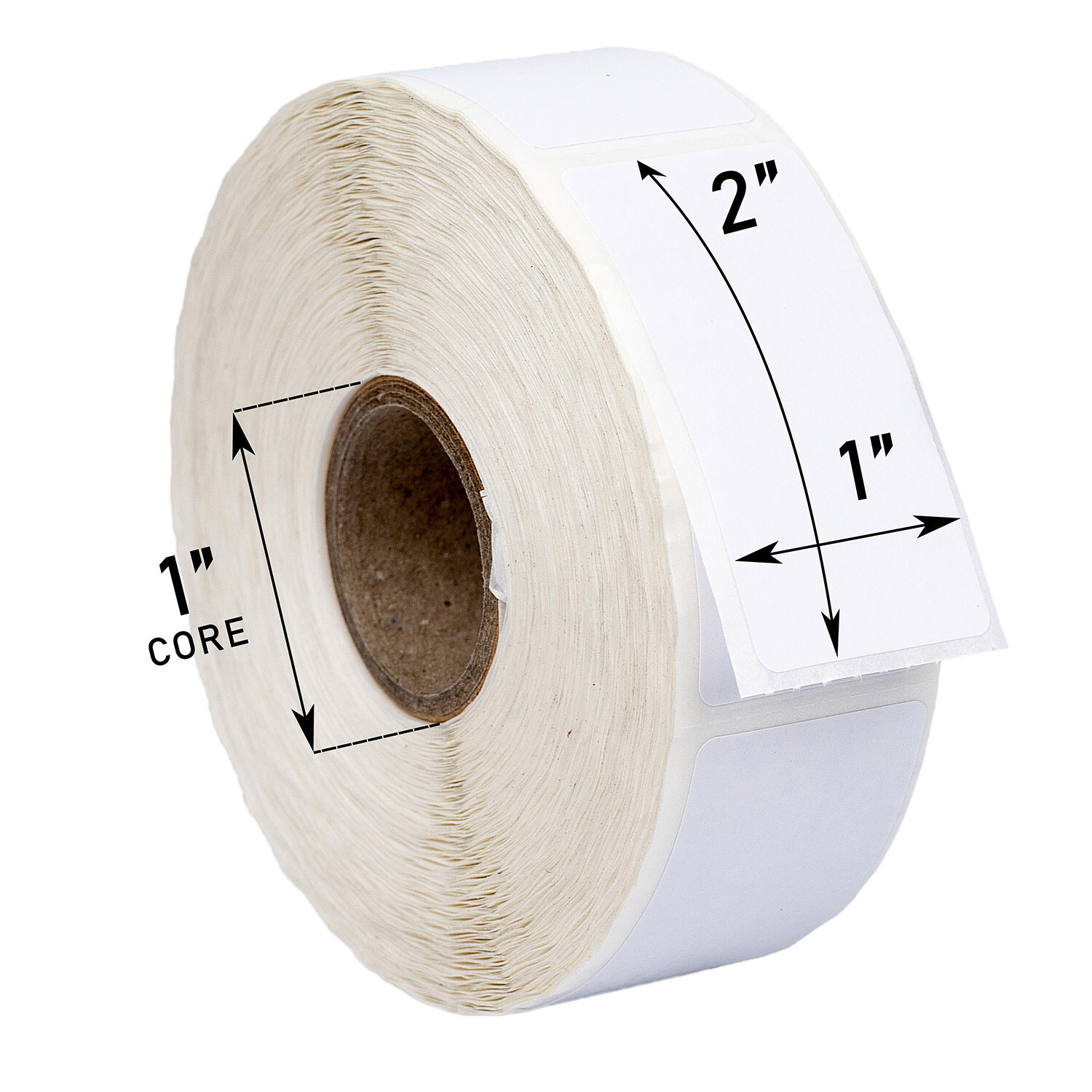 ZEBRA / ELTRON 1×2 (1″ x 2″) Direct Thermal Labels – (12) Rolls of 750 Labels