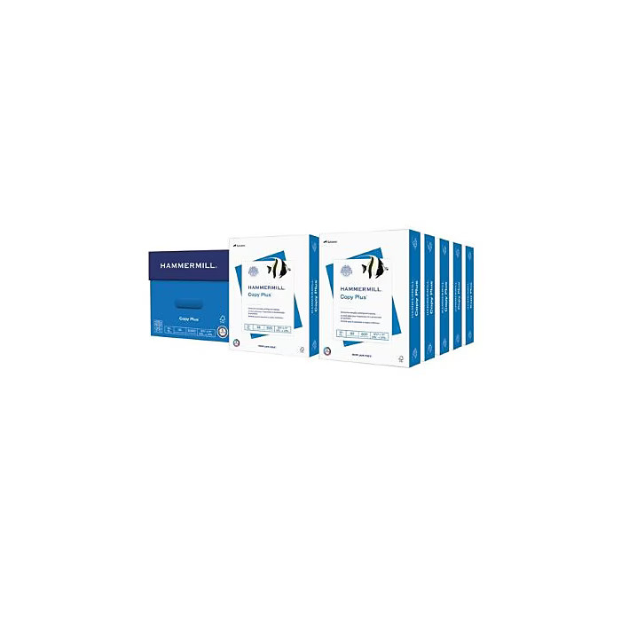 Hammermill Copy Plus Paper 8.5″ x 11″ 20 lb 92 Brightness 5000 Sheets Carton