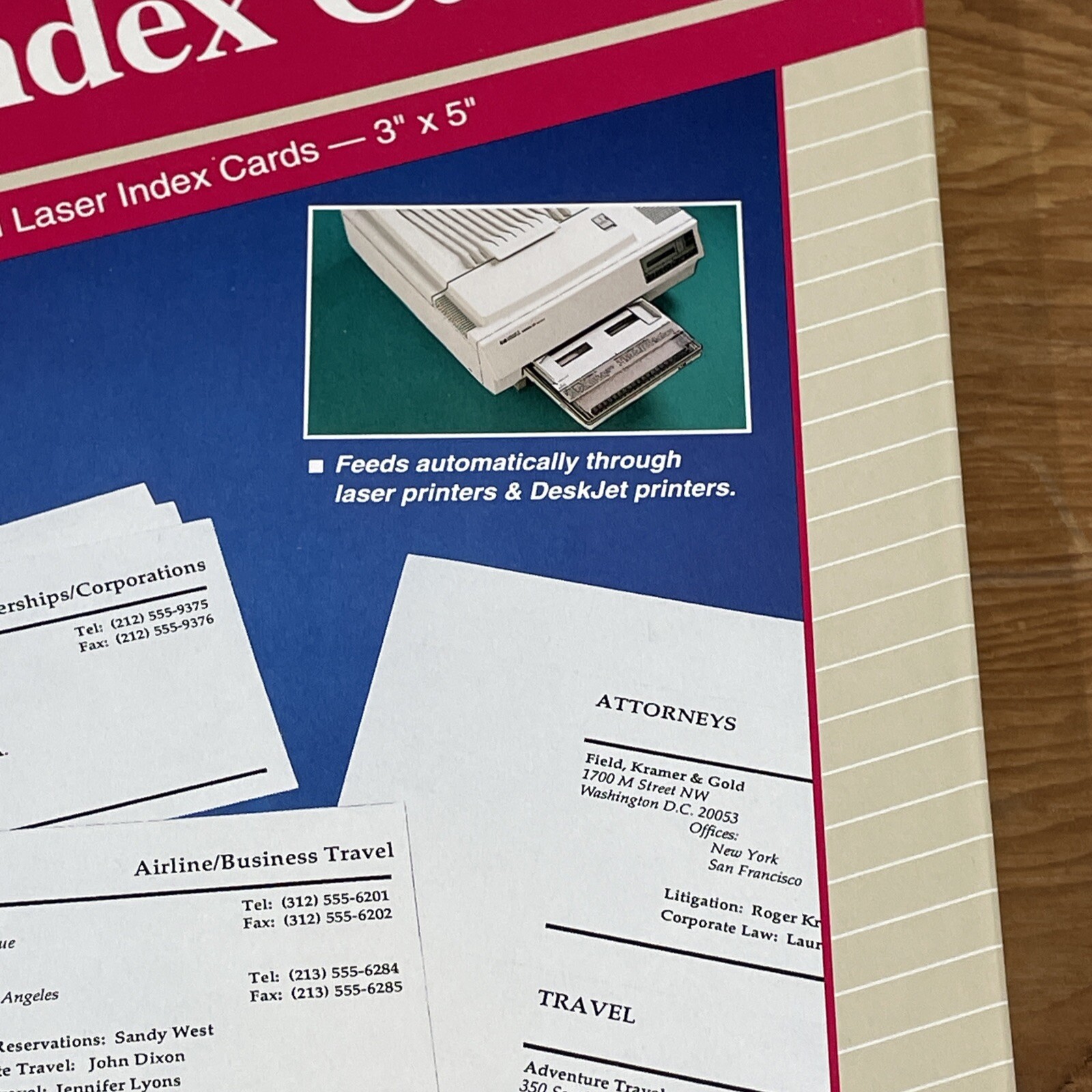 Avery White Index Cards For Laser Inkjet Printer 150- 3 x 5 Perforated 5388 New