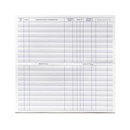 Checkbook Registers for Personal Checkbook, Transactions Ledgers, Pack of 10,…