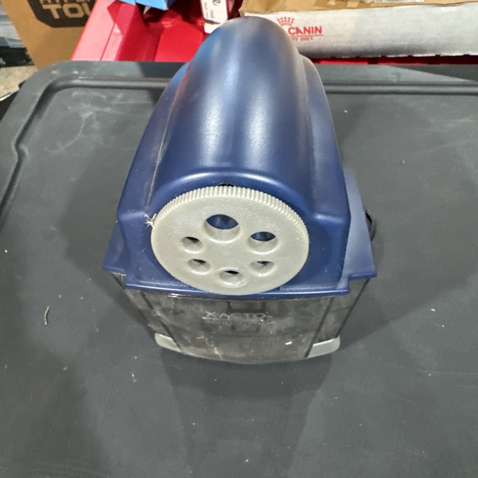 X-ACTO 167X School Pro Electric Pencil Sharpener Auto Black/Blue Tray (6 Sizes)