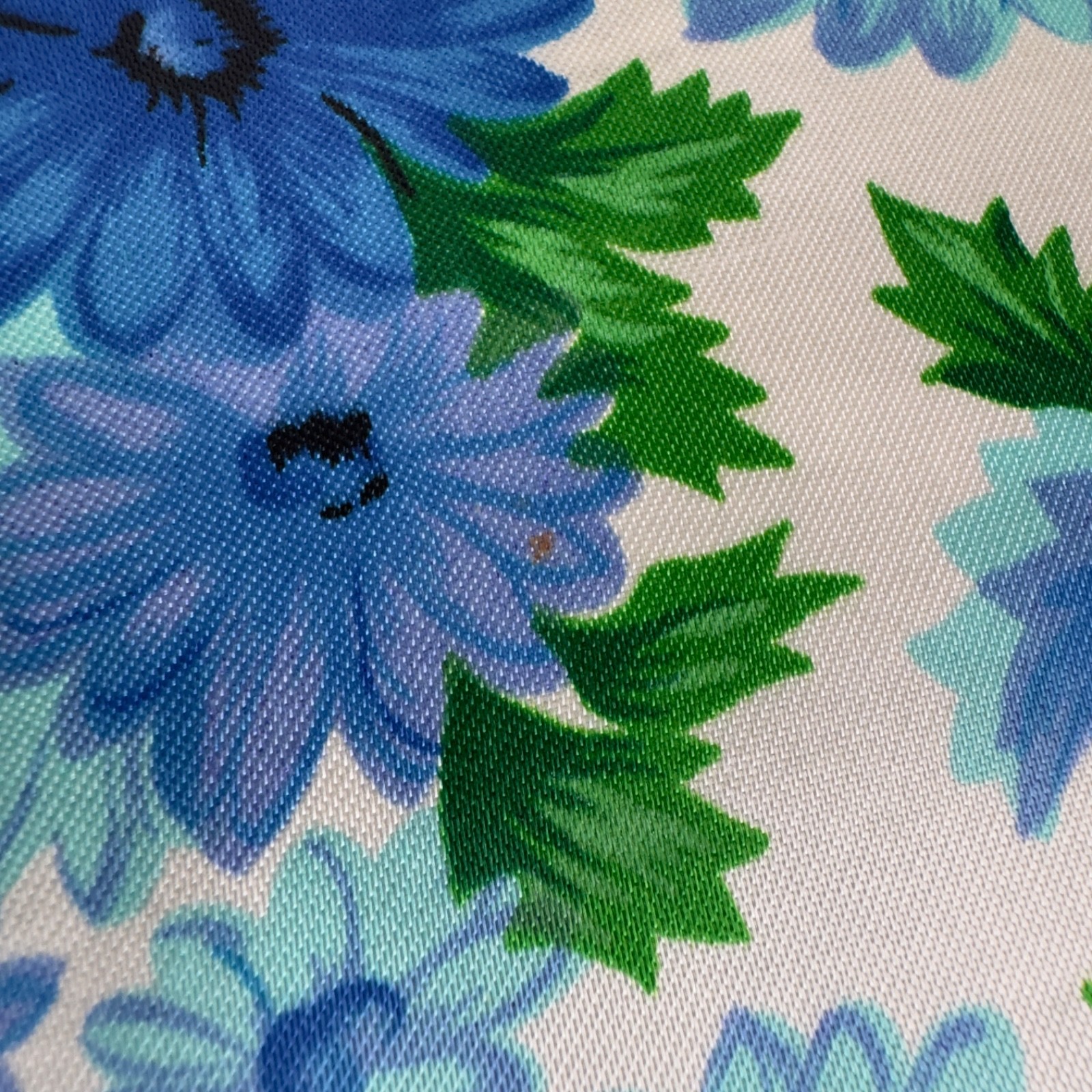 VTG 1960s “FLOWER POWER” Retro BLUE FLORAL Fabric ADDRESS & TELEPHONE Book JAPAN