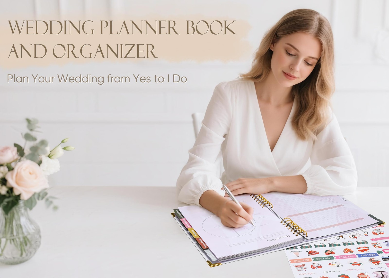 Bekesin Wedding Planner Book And Organizer For – 184 Pages Wedding Planning