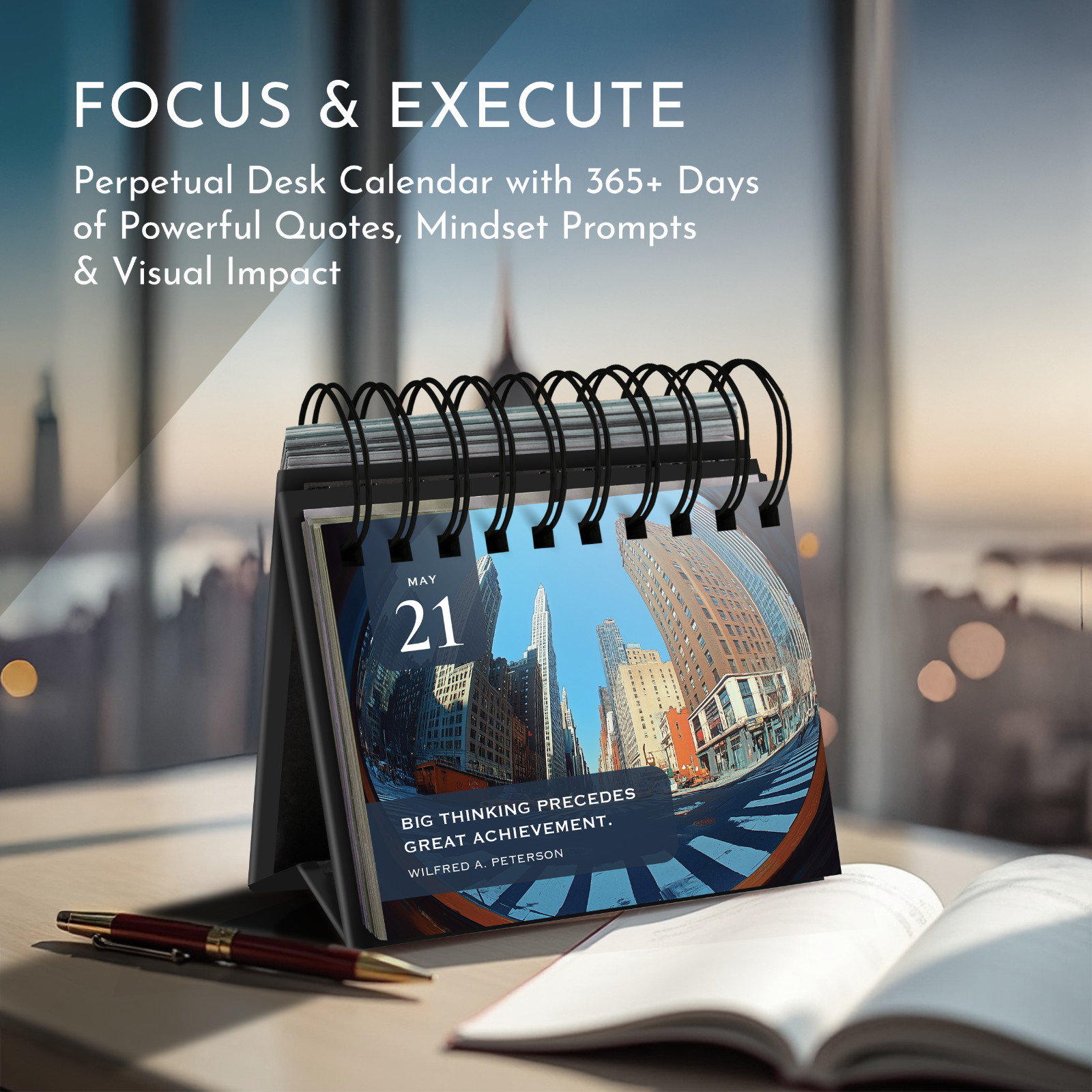 RYVE Motivational Quotes Desk Calendar – Daily Reflections for Personal Grow