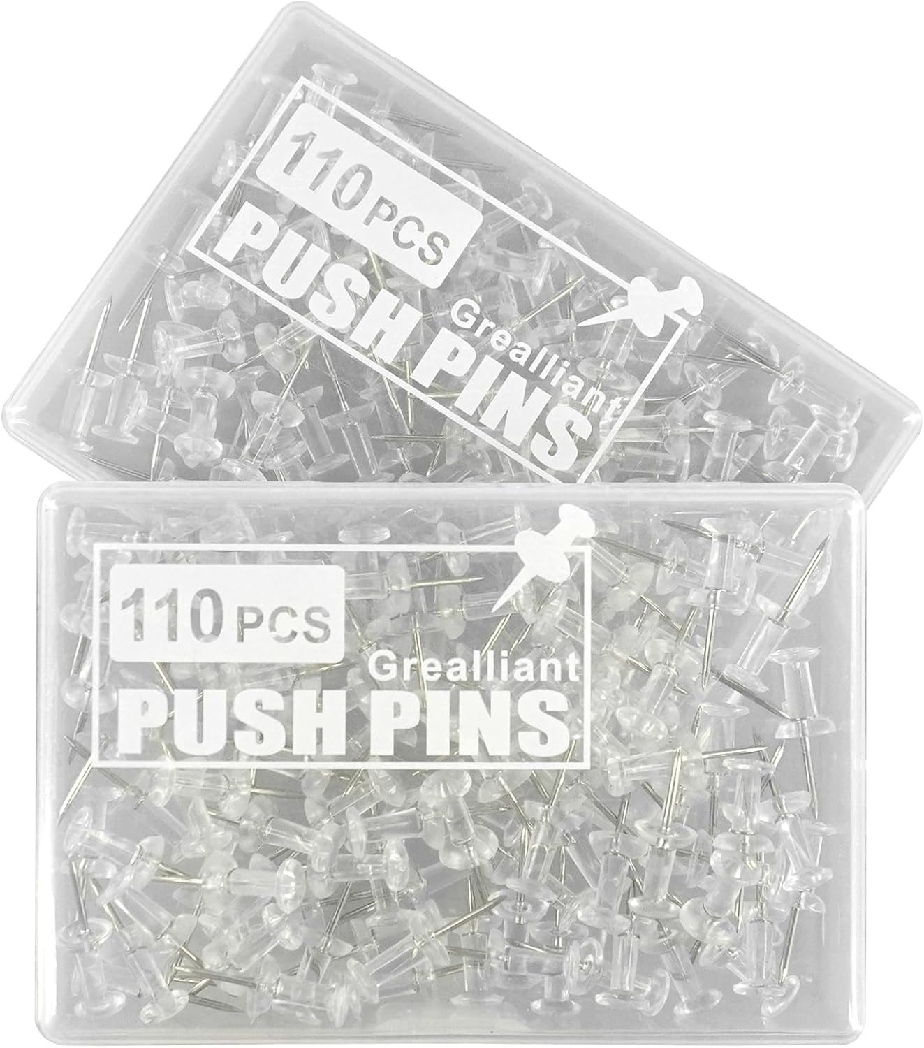 220 Pcs Push Pins Tacks, Thumb Tacks, Push Pins for Bulletin Board, Thumb Tacks