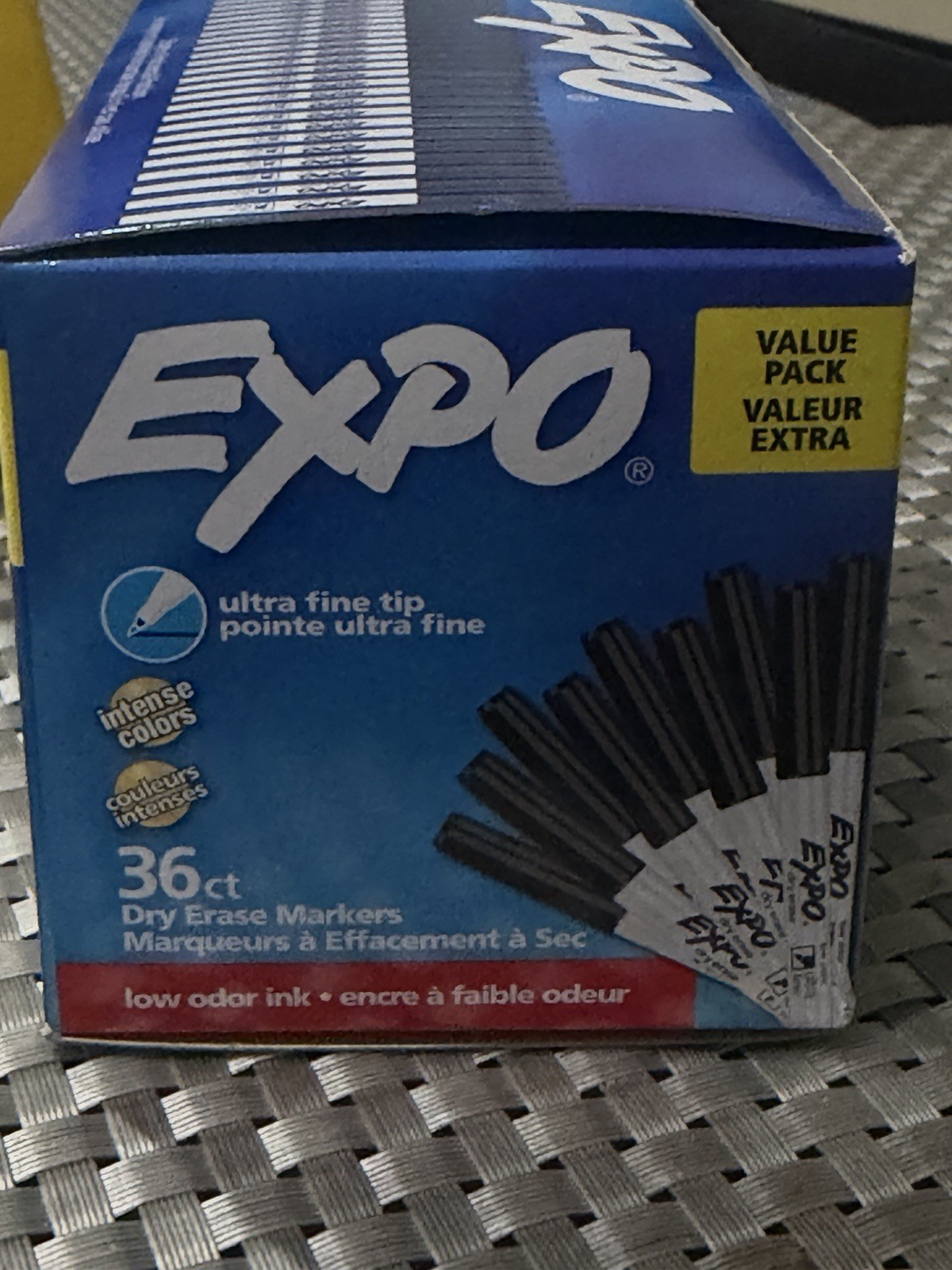 EXPO Low Odor Dry Erase Markers Ultra Fine Assorted Colors36 Count, lot 6 Boxes