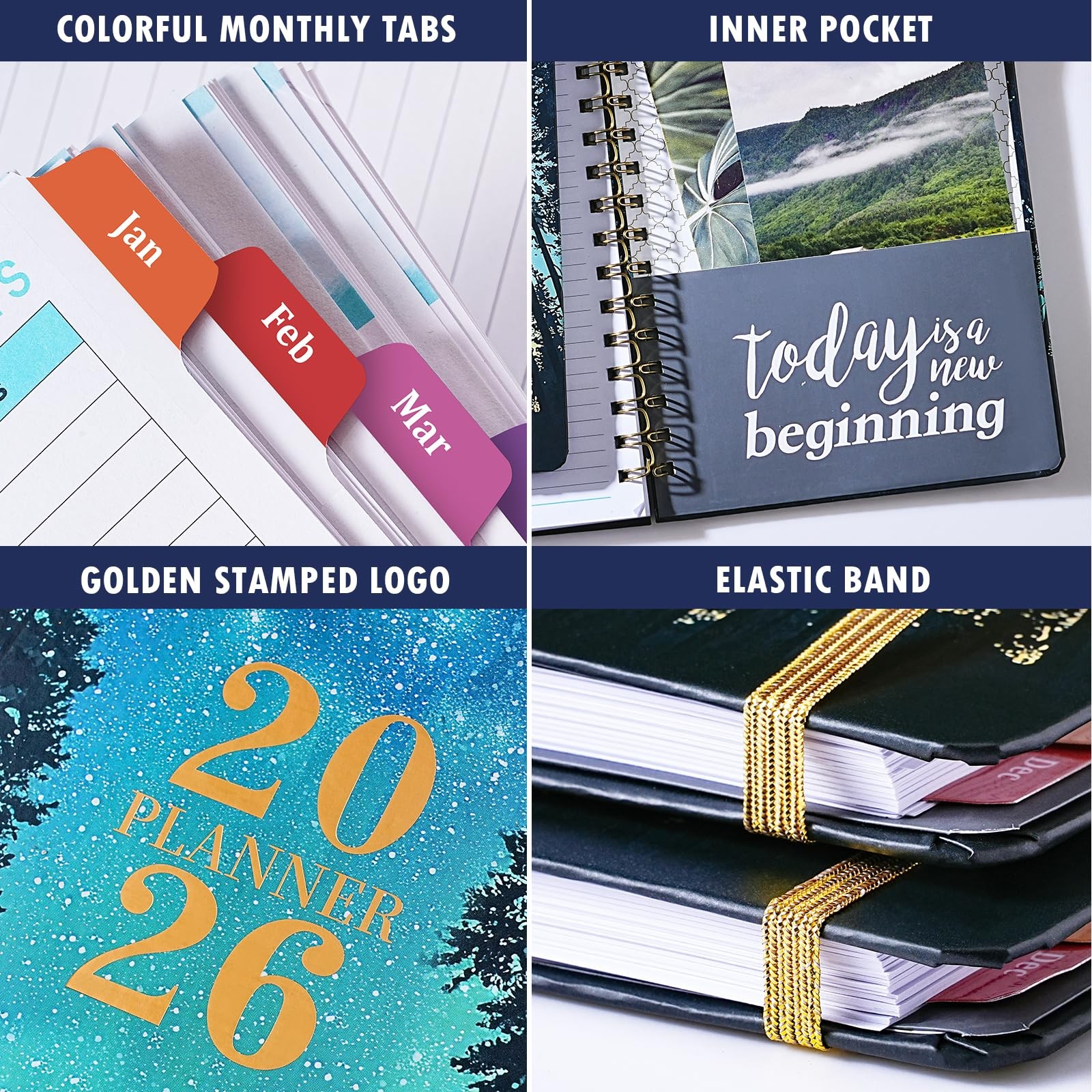 2026 Planner 2026 Weekly and Monthly from Jan 2026 Dec. 2026, 6.4″ x 8.5″