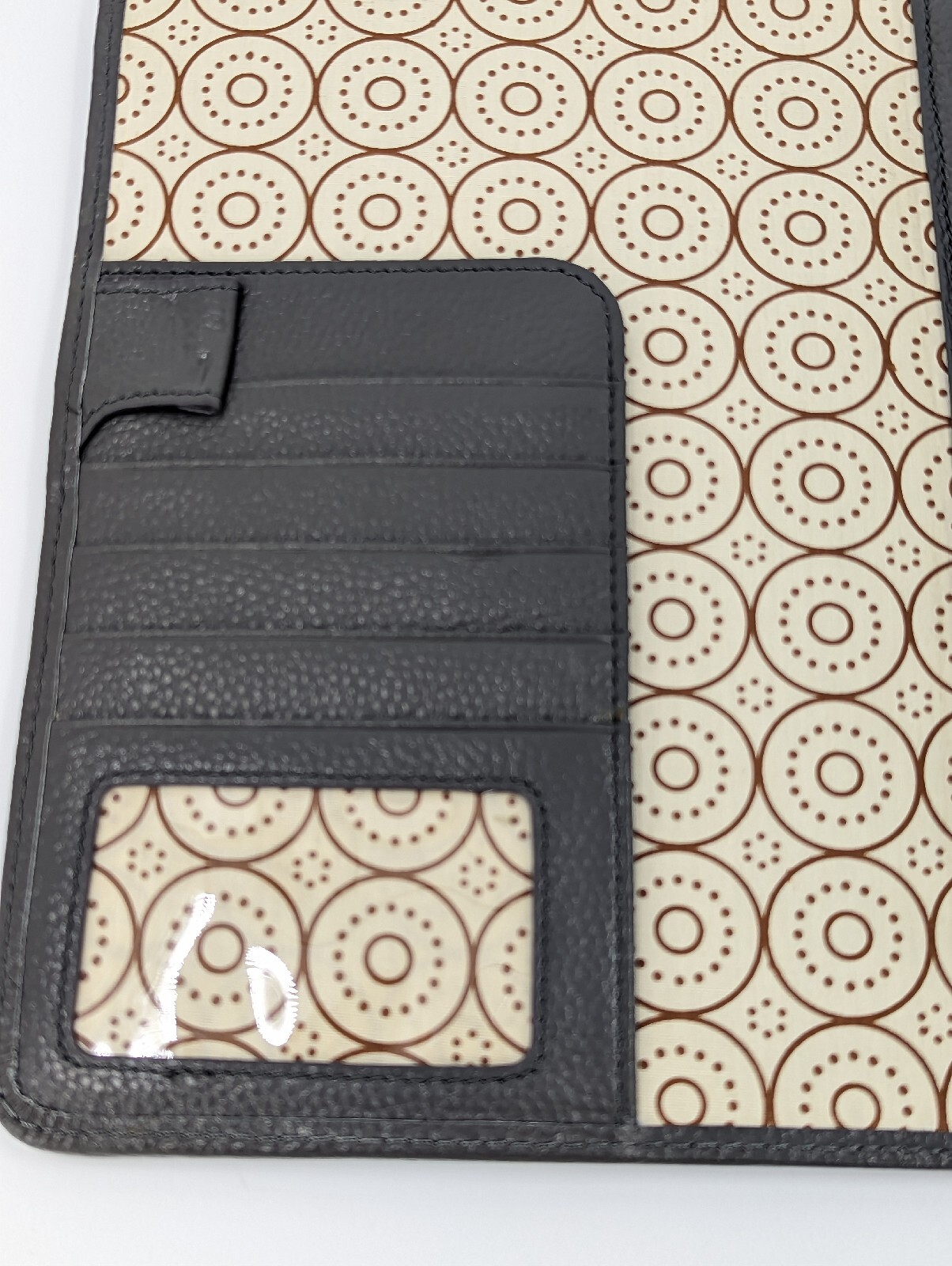 Franklin Covey CO AVA Gray Binder 9.2”x7” Full Grain Leather for Classic Planner
