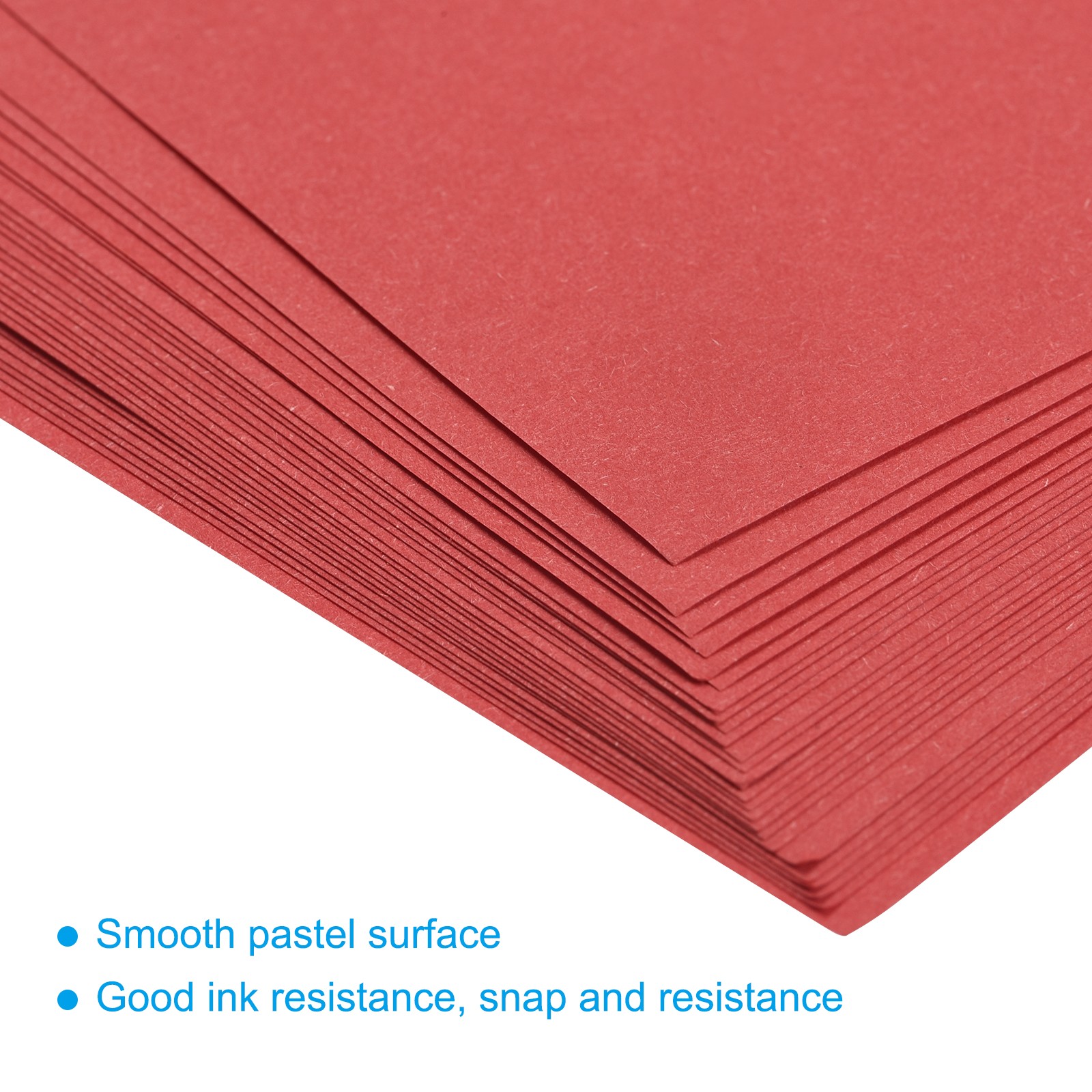 100 Sheets Colored Copy Paper 8.3 x 5.8 Inch 80gsm Bright Red