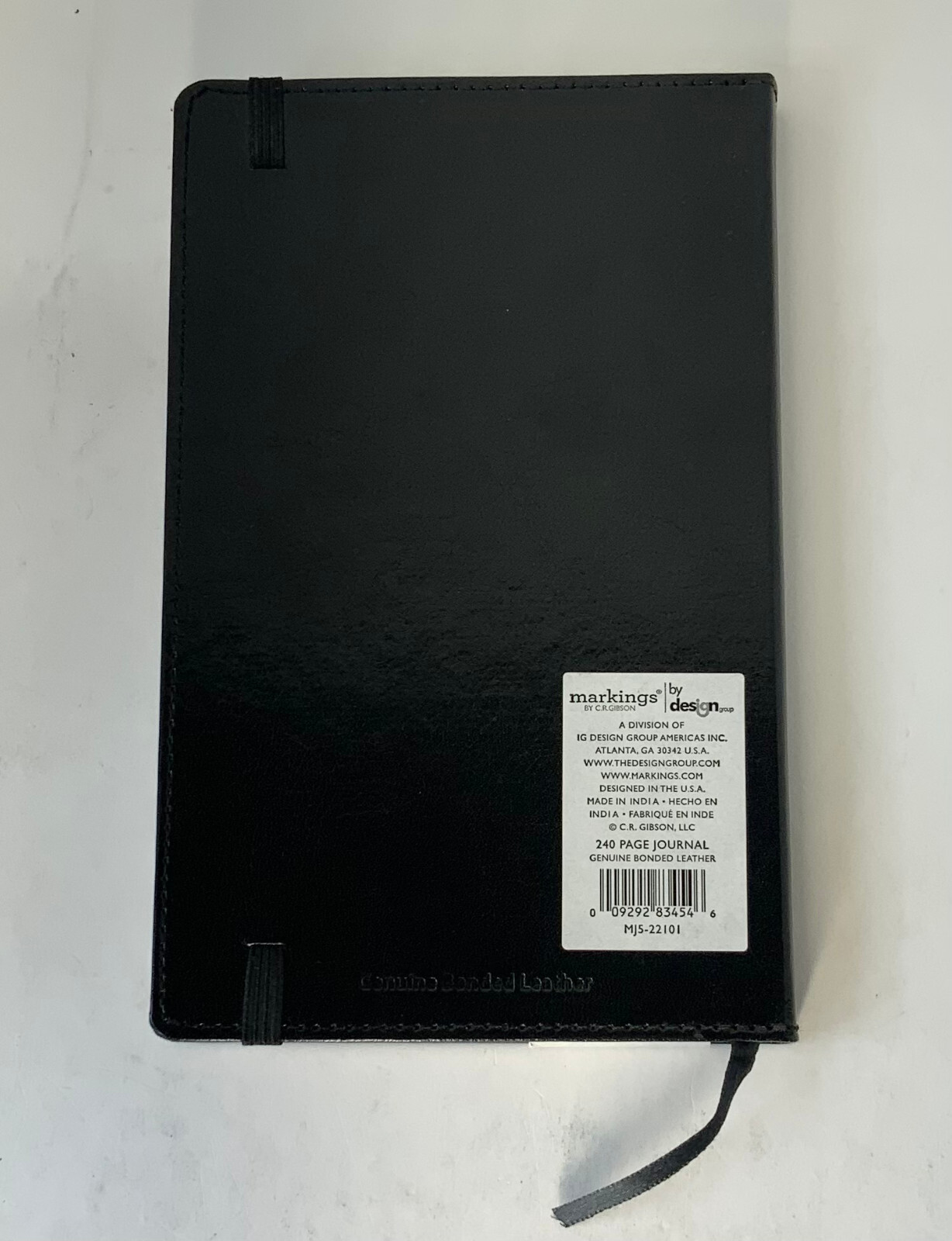 Markings by CR Gibson Notebook, Bonded Leather, 240 Pages Ruled, 5 1/4″ x 8 1/4″