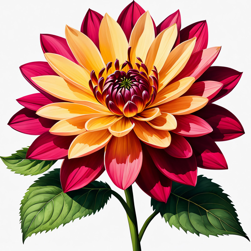30 Custom Beautiful Dahlia Flower Personalized Address Labels
