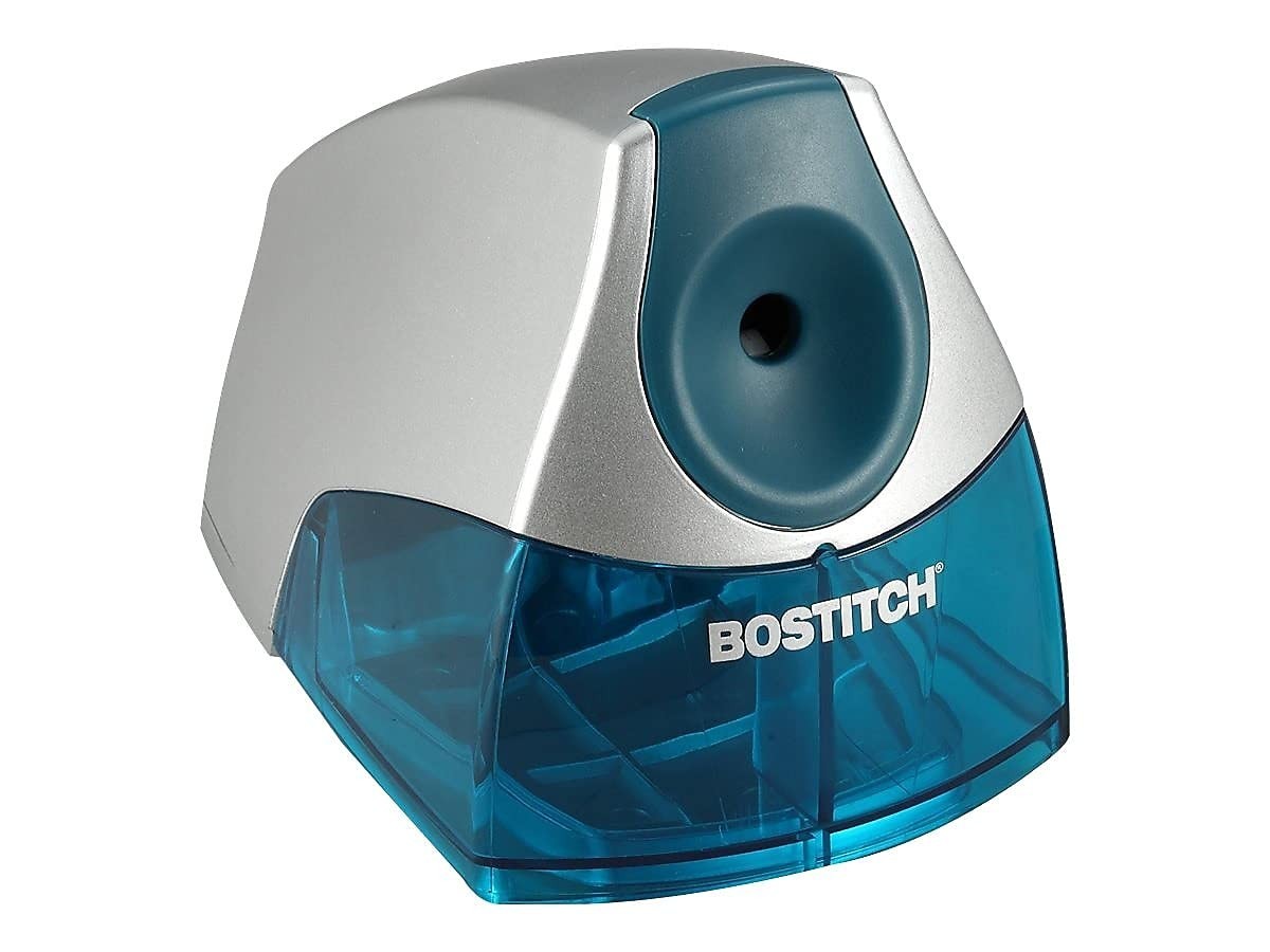 Electric Pencil Sharpener with Heavy-Duty Motor & Safety Switch, Blue