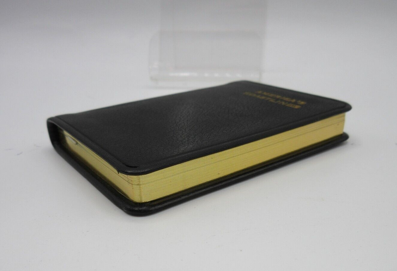 America’s Coastlines Mini Travel Journal Leather Cover Post Miniatures Black