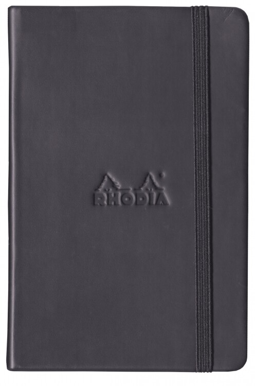 Rhodia Webnotebook Lined Paper in Black – 3.5 x 5.5 – NEW – R118069