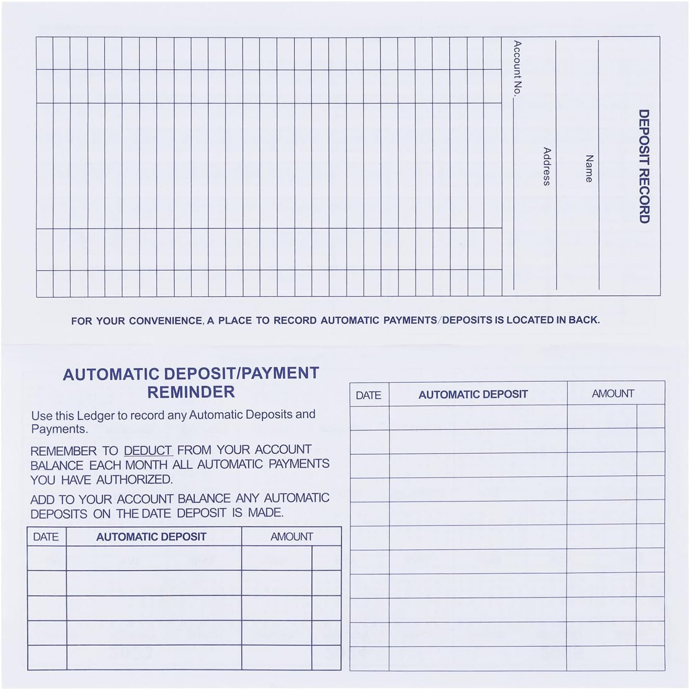 20 Pack Checkbook Register, Check Registers for Personal, Blank Ledger Transa…