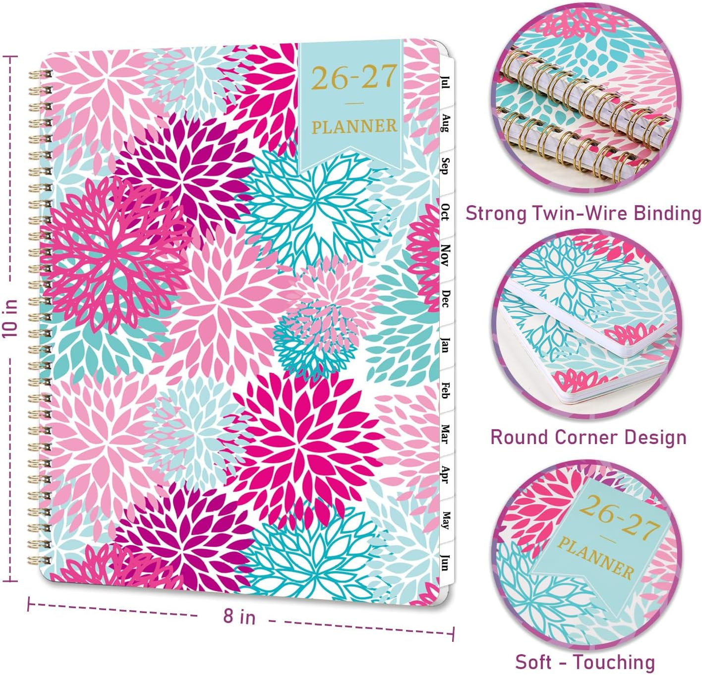 Planner 2026-2027 – 9” x 11” Calendar Planner 2026-2027, Jul. 2026 – Jun. 2…